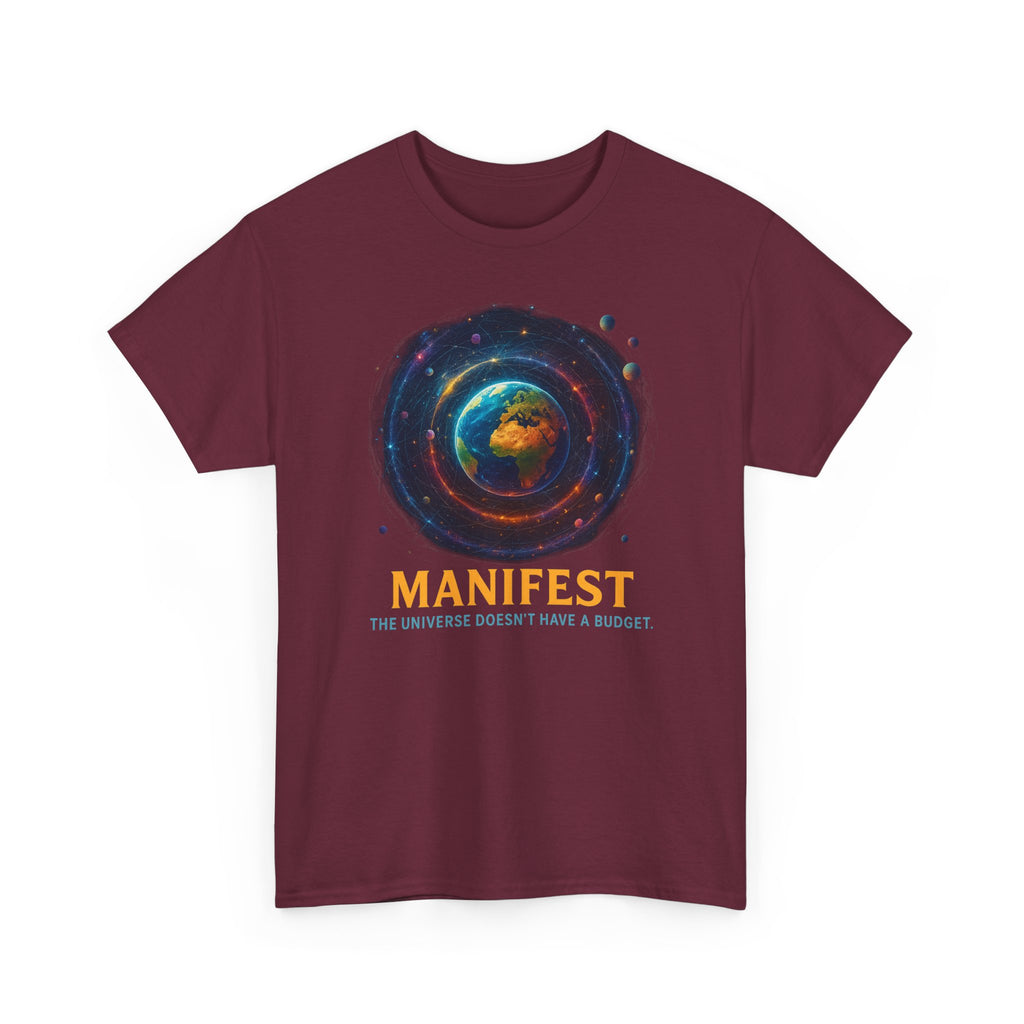Manifest Unisex Heavy Cotton Tee | Cosmic Vibe Tee | Inspirational Shirt | Gift for Dreamers | Motivational Apparel | Universe Graphic [...]