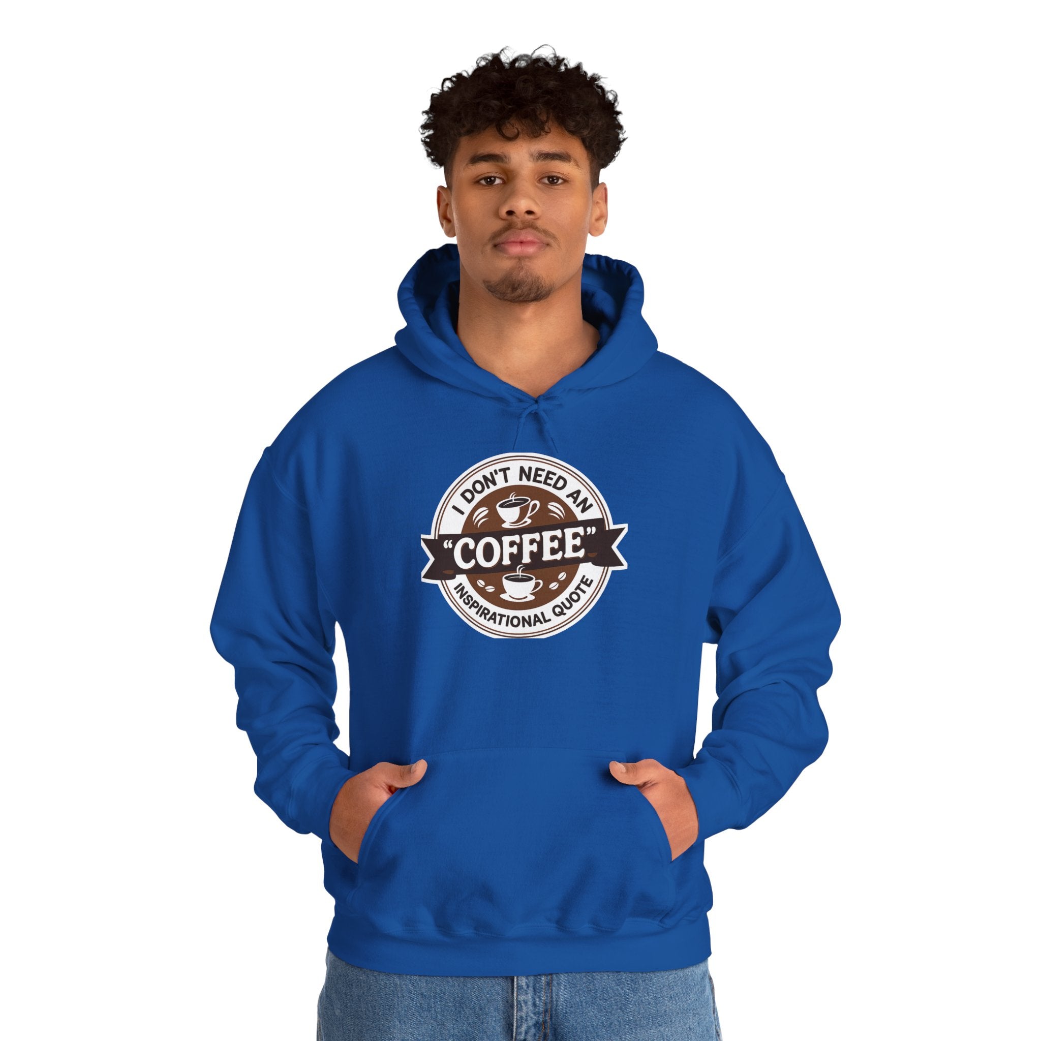 No Inspirational Quotes, just Coffee - Coffee Lovers Unisex Hoodie, Cozy Sweatshirt for Coffee Enthusiasts, Gift for Birthdays, Relaxed Vibe, Perfect for Chill Days