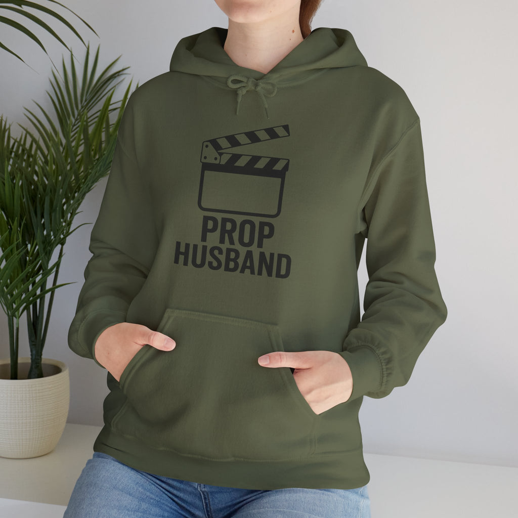 Prop Husband Hoodie — Funny Film Clapper Hooded Sweatshirt for Movie Lovers & Crew