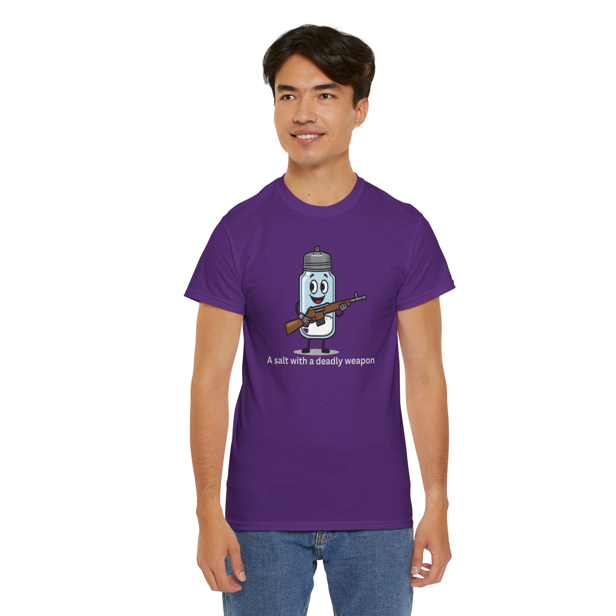 Graphic Tee - Salt Shaker with a Deadly Weapon - Funny Casual Humor Shirt