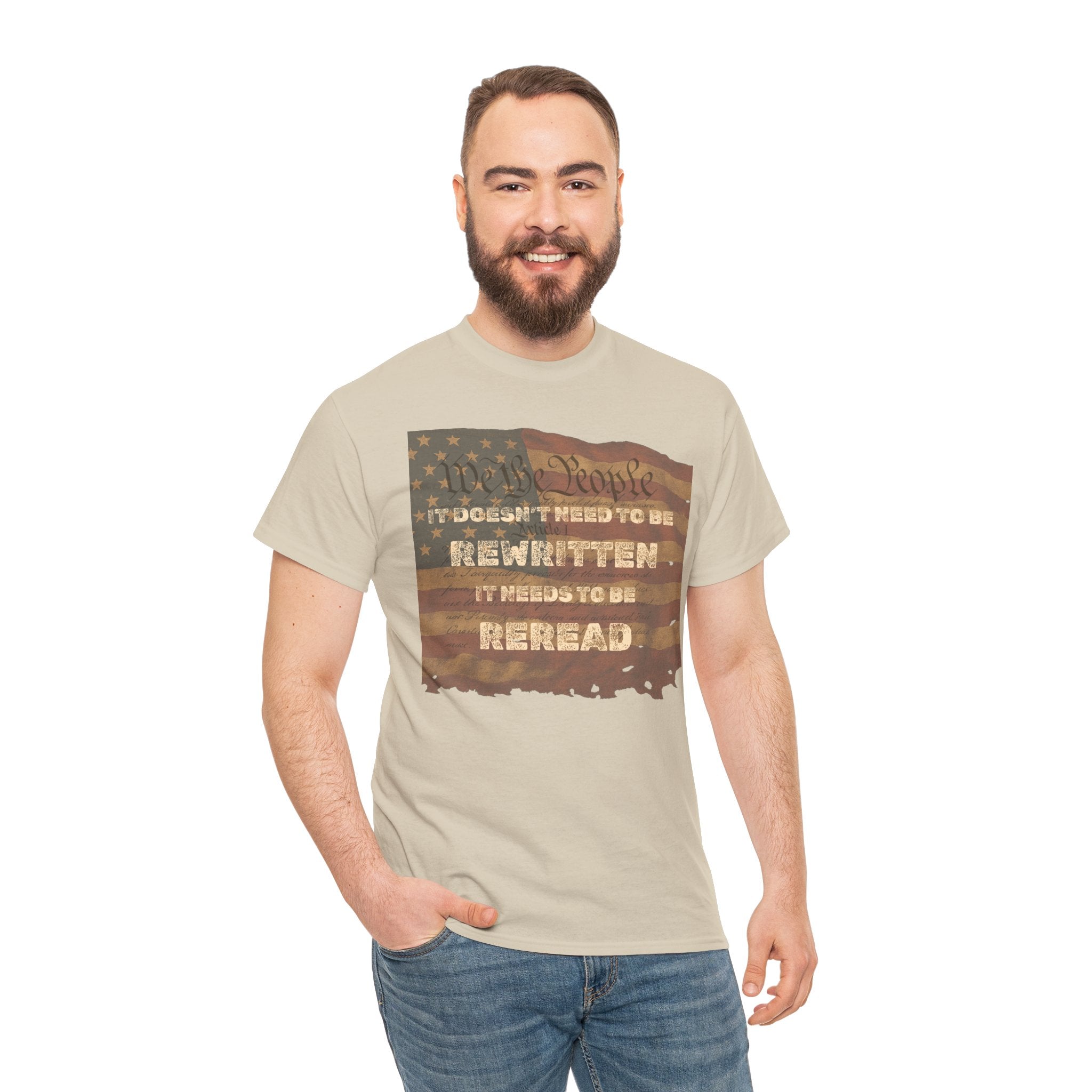 Patriotic Unisex Cotton Tee | Inspirational T-Shirt for Everyday Wear, Gifts, and Celebrations