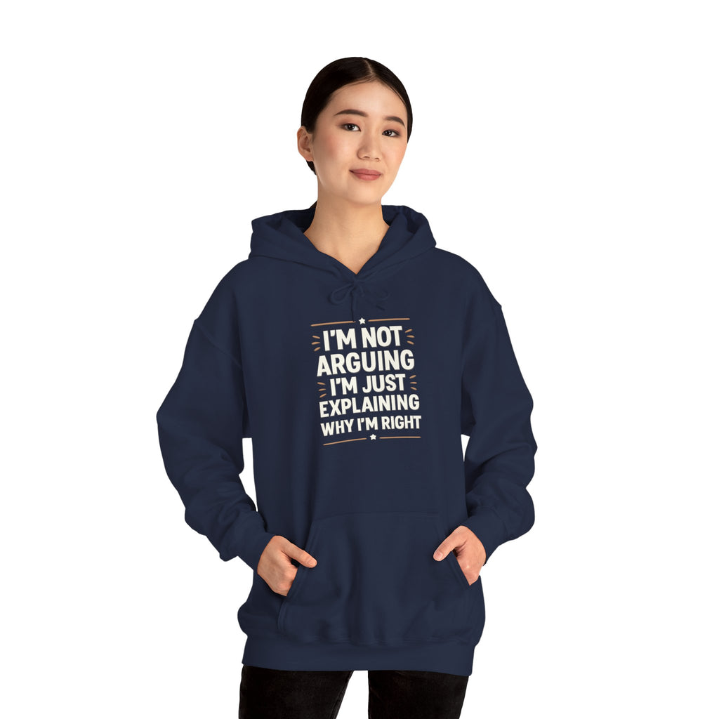 Who IS Right? Humorous Unisex Hooded Sweatshirt - Perfect for Friends, Family Gifts, Casual Wear, Comedy Lovers, Cozy Outfits