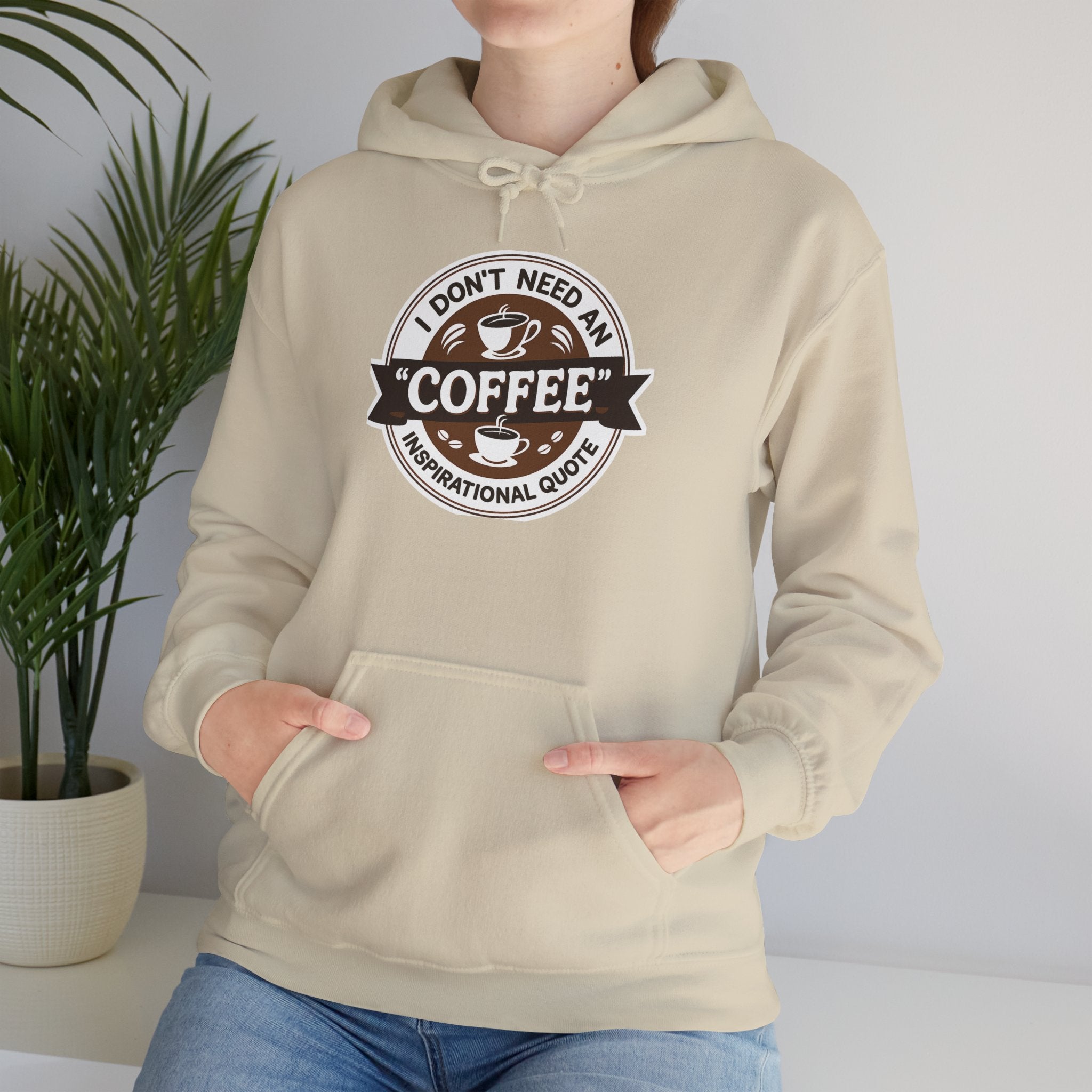 No Inspirational Quotes, just Coffee - Coffee Lovers Unisex Hoodie, Cozy Sweatshirt for Coffee Enthusiasts, Gift for Birthdays, Relaxed Vibe, Perfect for Chill Days
