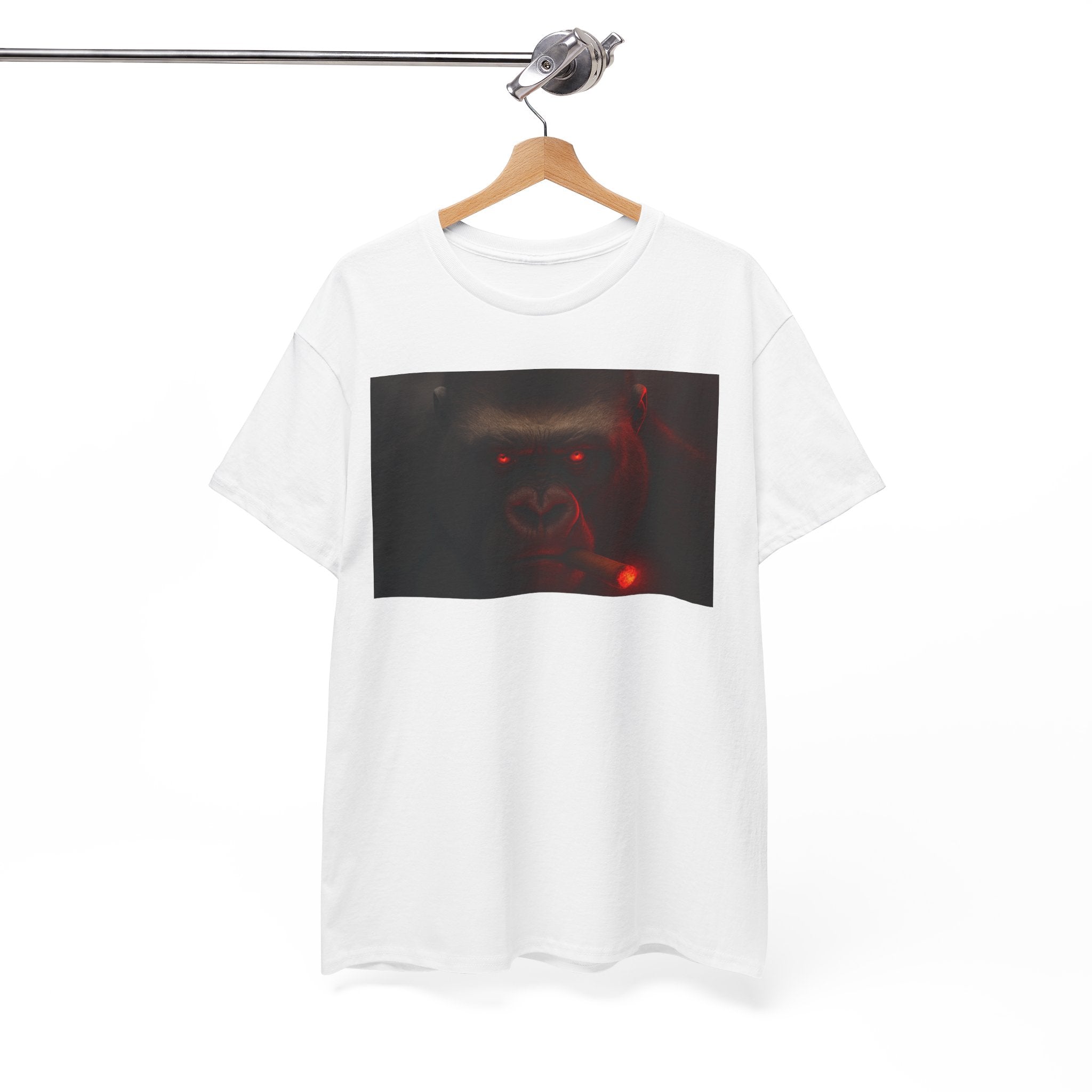 Beast Mode Gorilla - Unisex Heavy Cotton Shirt, Spooky Halloween Gift, Graphic T-Shirt, Casual Wear, Unique Design