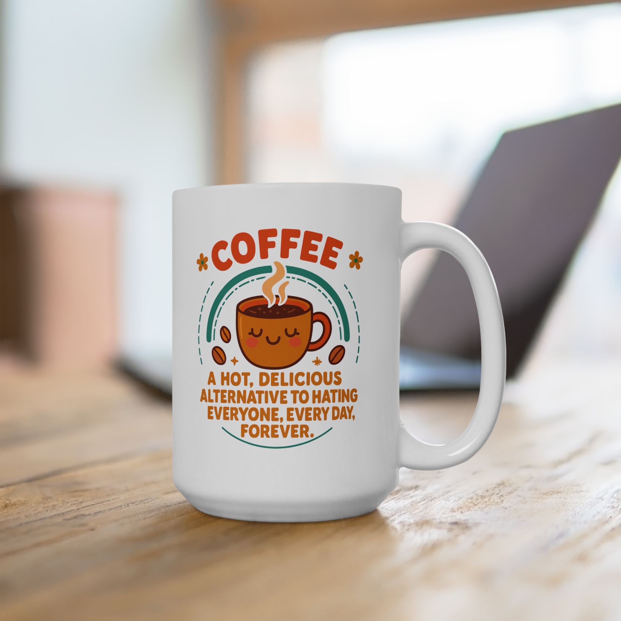 Coffee Mug  - Real Life - Gift for Friends or Family, Home & Office Decor, Tea Lover's Delight, Funny Coffee Mug