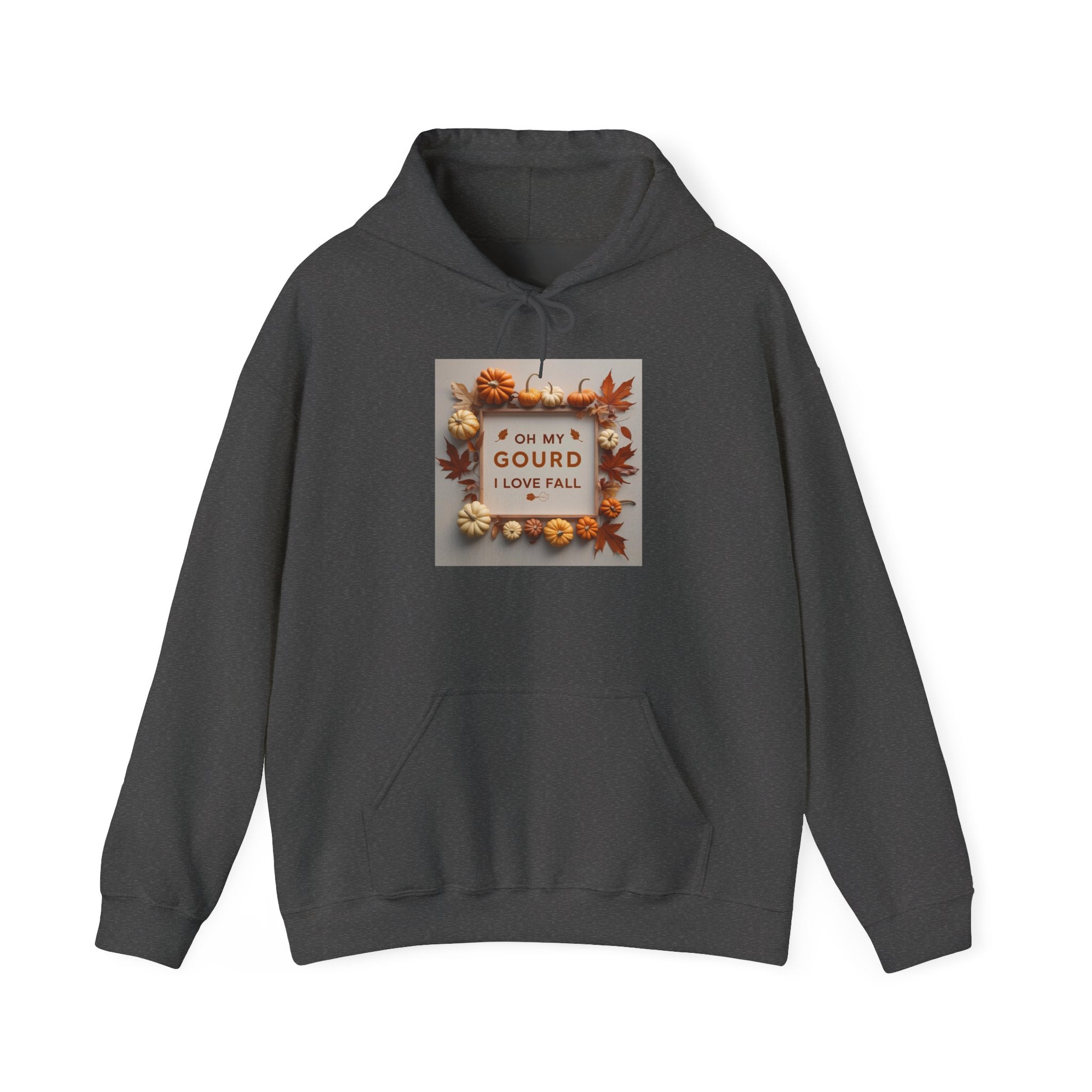 Oh my Gourd, Autumn Vibes Hooded Sweatshirt - Fall Gourd Love Sweatshirt, Cozy Pumpkin Hoodie, Thanksgiving Gift, Seasonal Fashion