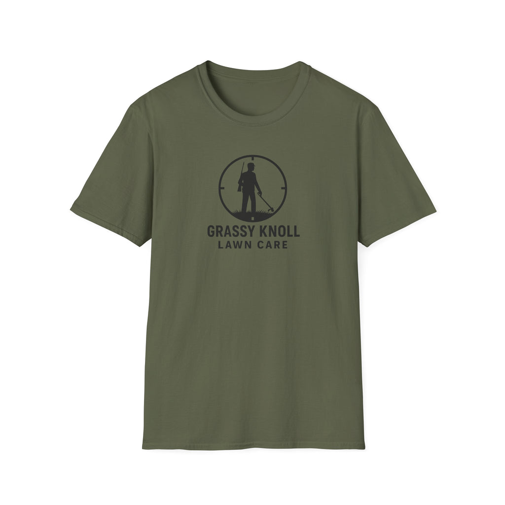 Grassy Knoll Lawn Care T-Shirt, Gardening Gift, Eco-Friendly Tee, Lawn Care Enthusiast Apparel, Outdoor Adventure Shirt