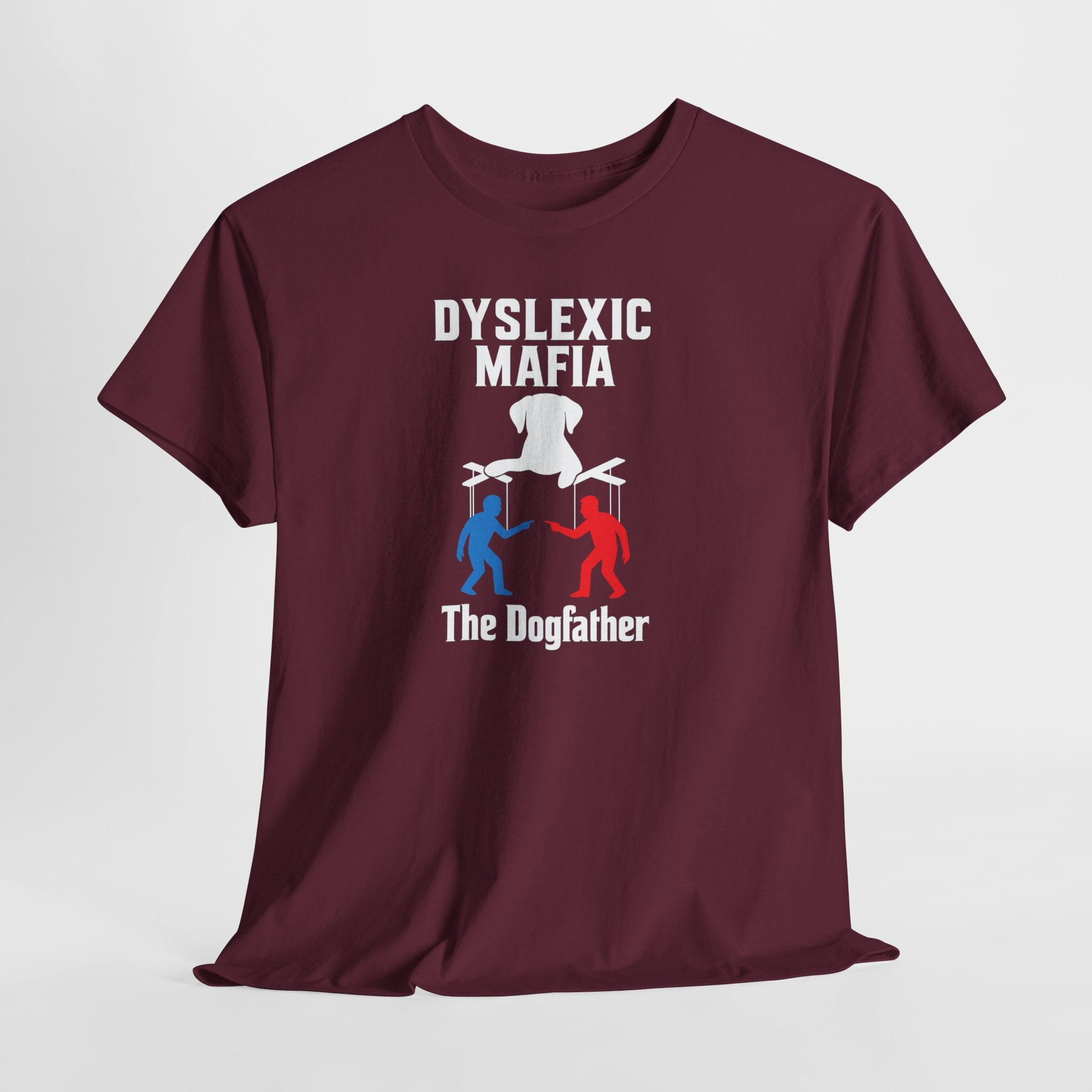 Funny Mafia Unisex Tee, Cool Graphic T-Shirt, Funny Gift for Dyslexics, Humor Tee, Casual Wear, Unique Statement Shirt