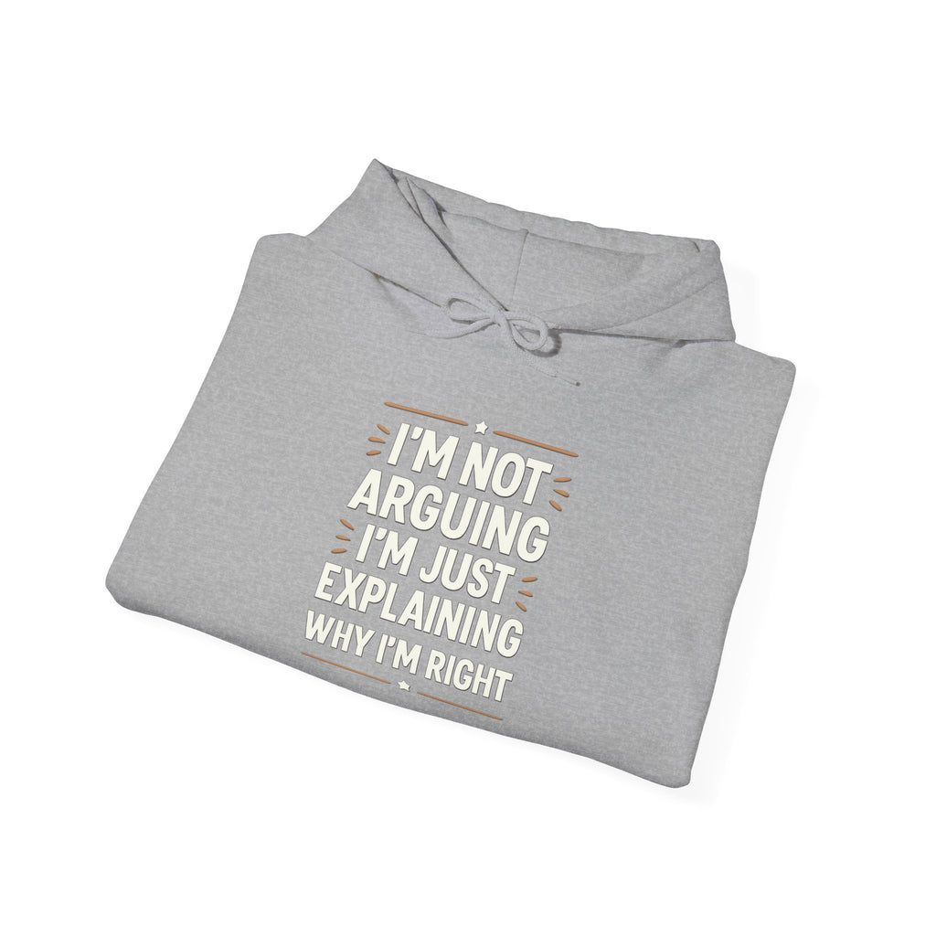 Who IS Right? Humorous Unisex Hooded Sweatshirt - Perfect for Friends, Family Gifts, Casual Wear, Comedy Lovers, Cozy Outfits