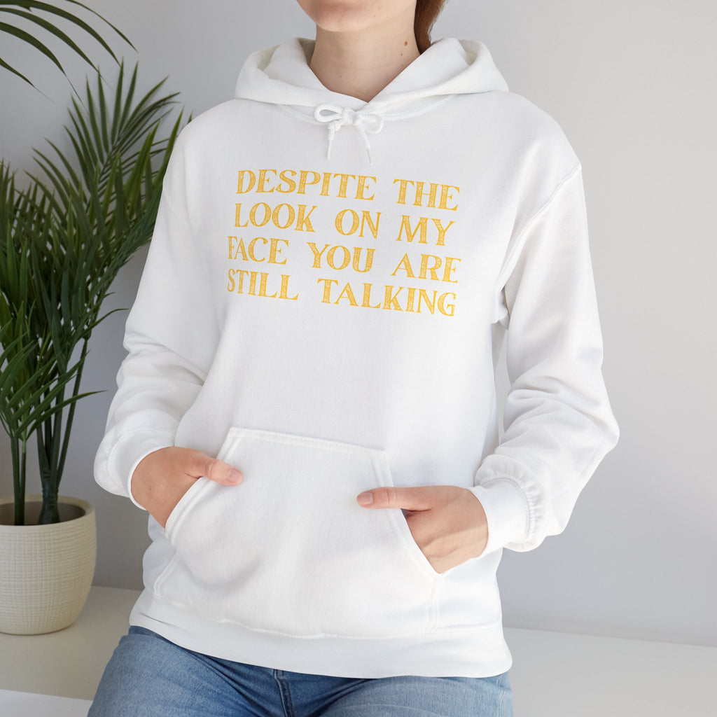 Funny Quote Hoodie, Unisex Heavy Blend Sweatshirt, Casual Wear, Gift for Friends, Cozy Style, Lightweight Fashion
