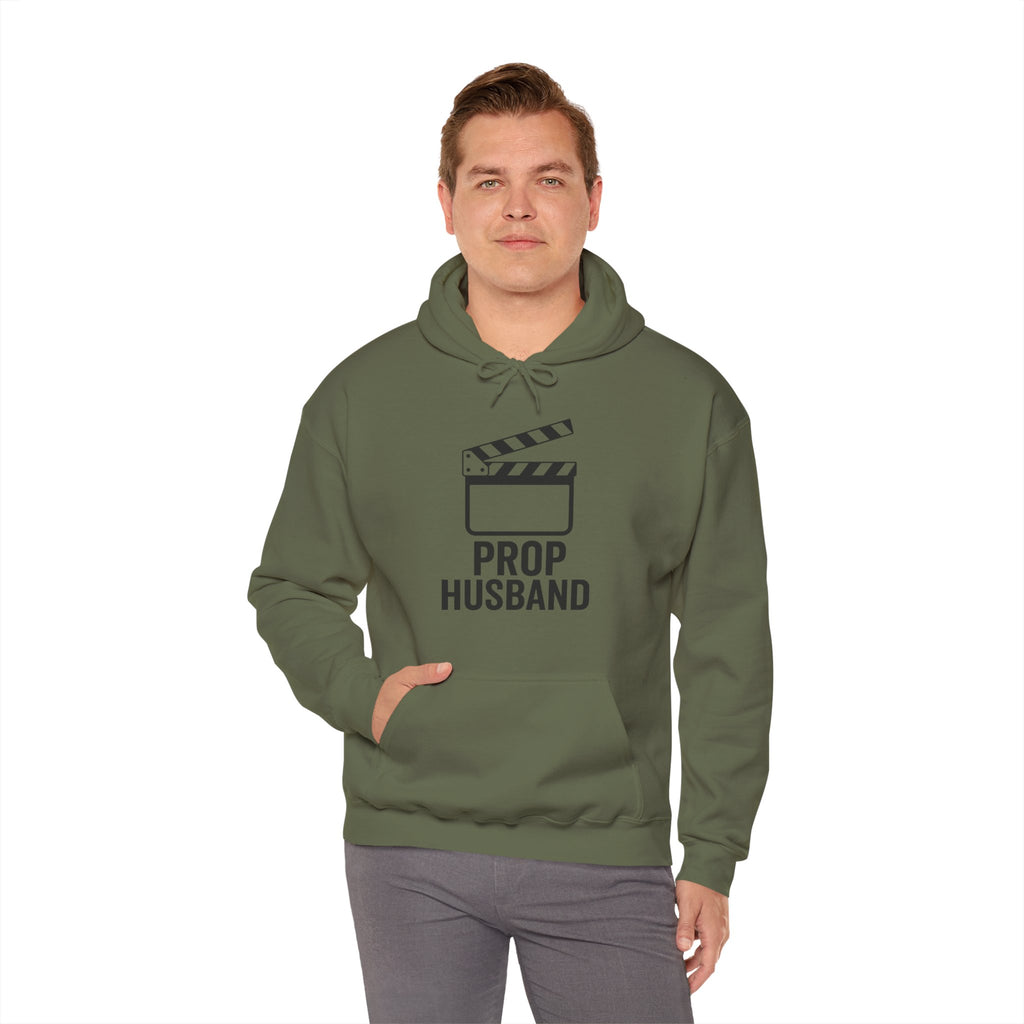 Prop Husband Hoodie — Funny Film Clapper Hooded Sweatshirt for Movie Lovers & Crew