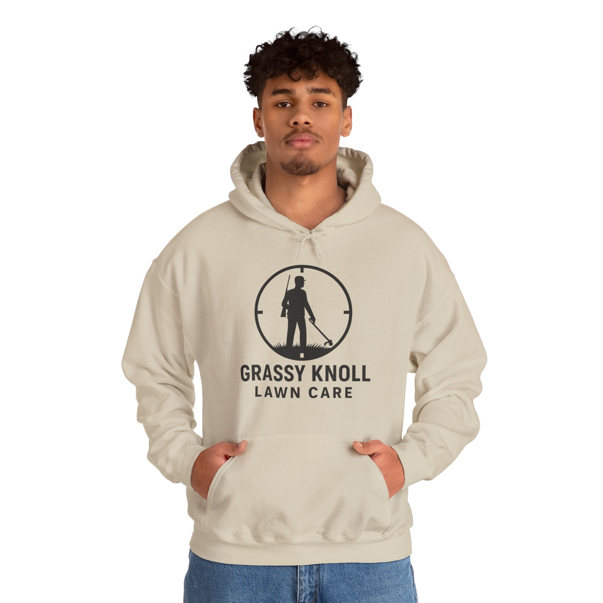 Grassy Knoll Lawn Care Hoodie – Logo Workwear Hooded Sweatshirt