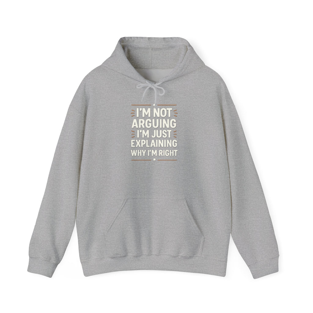 Who IS Right? Humorous Unisex Hooded Sweatshirt - Perfect for Friends, Family Gifts, Casual Wear, Comedy Lovers, Cozy Outfits