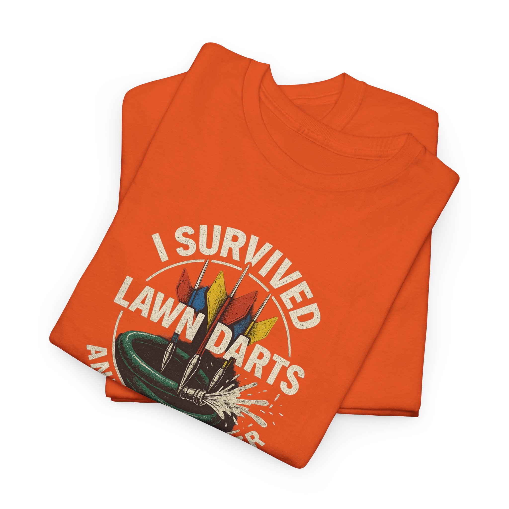 Retro Lawn Darts Survivor Tee, Vintage Unisex Shirt, Gift for Lawn Games Lovers, Funny T-Shirt, Outdoor Fun Apparel