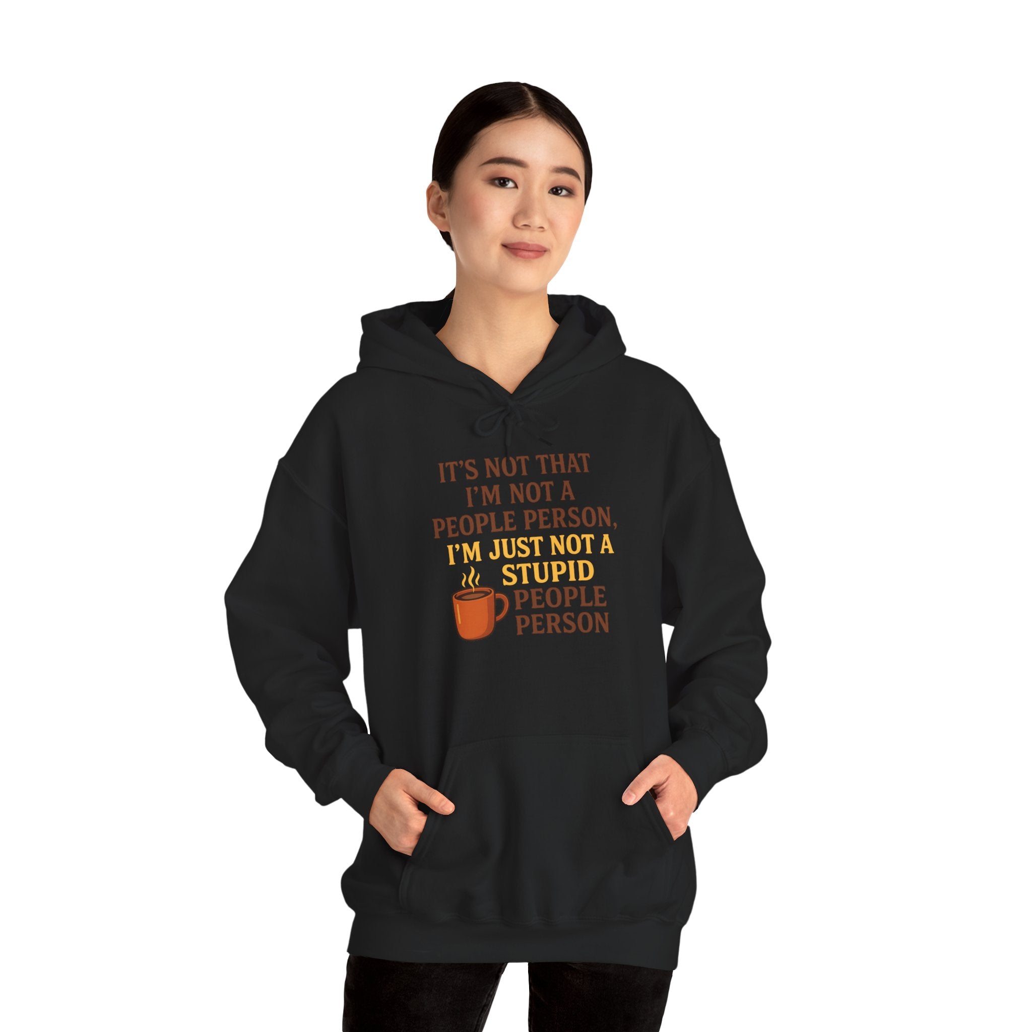Funny People Person Sweatshirt, Unisex Hoodie, Cozy Gift for Introverts, Casual Wear, Perfect for Friends or Family, Great for Birthdays