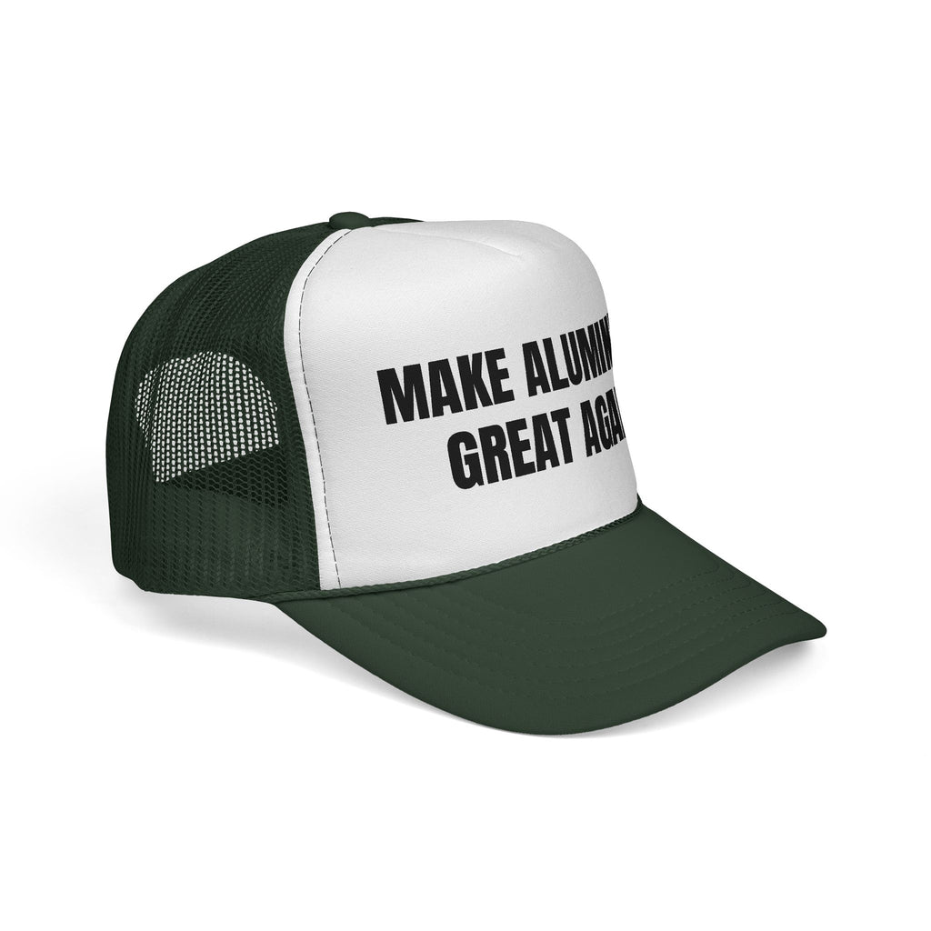 Make Aluminum Great Again Trucker Hat — Retro Patriotic Workwear Cap