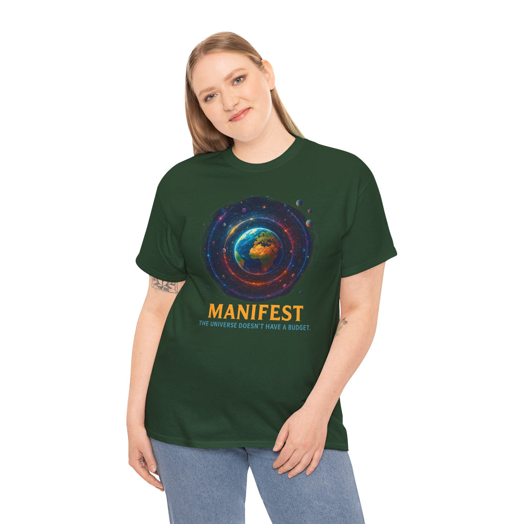 Manifest Unisex Heavy Cotton Tee | Cosmic Vibe Tee | Inspirational Shirt | Gift for Dreamers | Motivational Apparel | Universe Graphic [...]