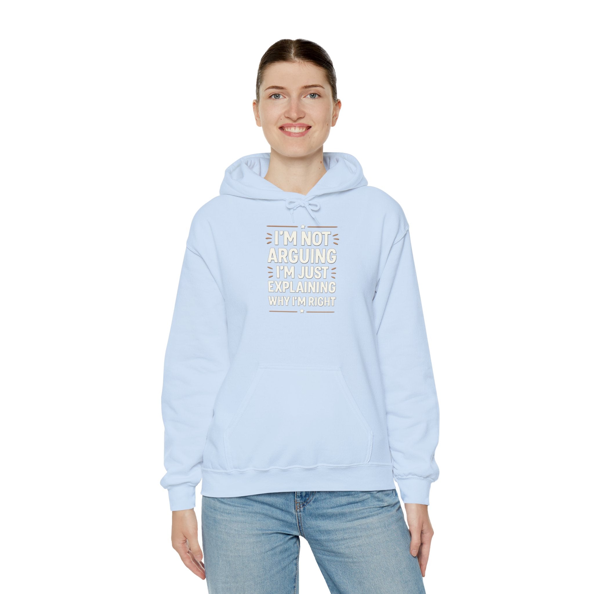 Who IS Right? Humorous Unisex Hooded Sweatshirt - Perfect for Friends, Family Gifts, Casual Wear, Comedy Lovers, Cozy Outfits