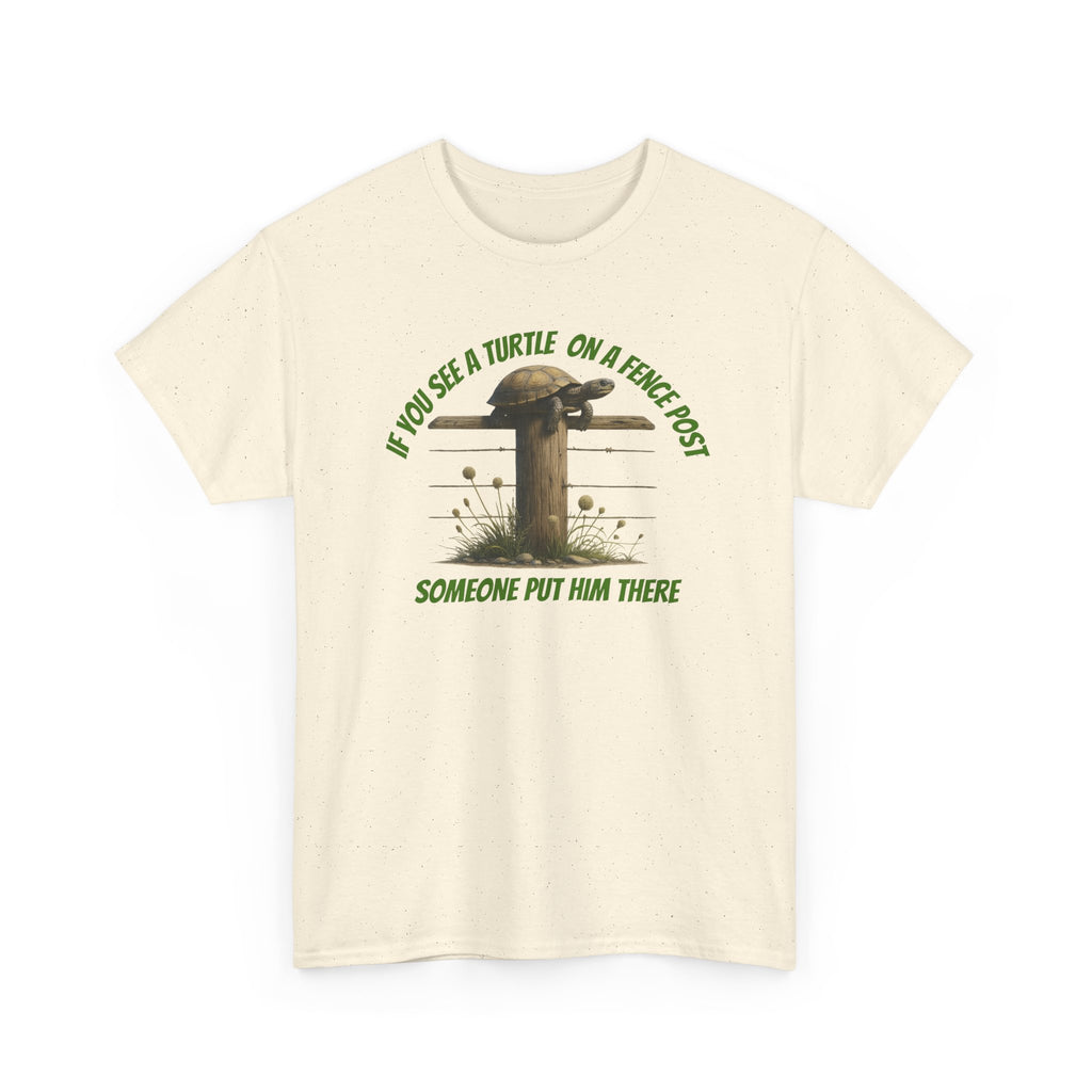Whimsical Turtle Tee - Funny Animal T-Shirt, Gift for Nature Lovers, Deep Thoughts, Unique Casual Wear