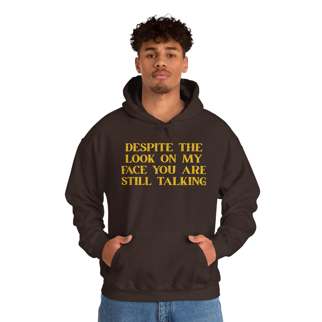 Funny Quote Hoodie, Unisex Heavy Blend Sweatshirt, Casual Wear, Gift for Friends, Cozy Style, Lightweight Fashion