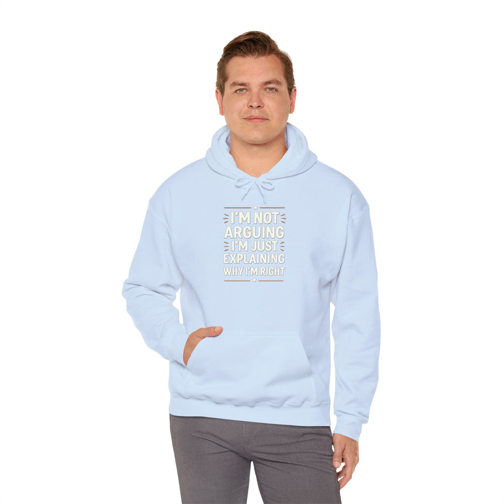 Who IS Right? Humorous Unisex Hooded Sweatshirt - Perfect for Friends, Family Gifts, Casual Wear, Comedy Lovers, Cozy Outfits