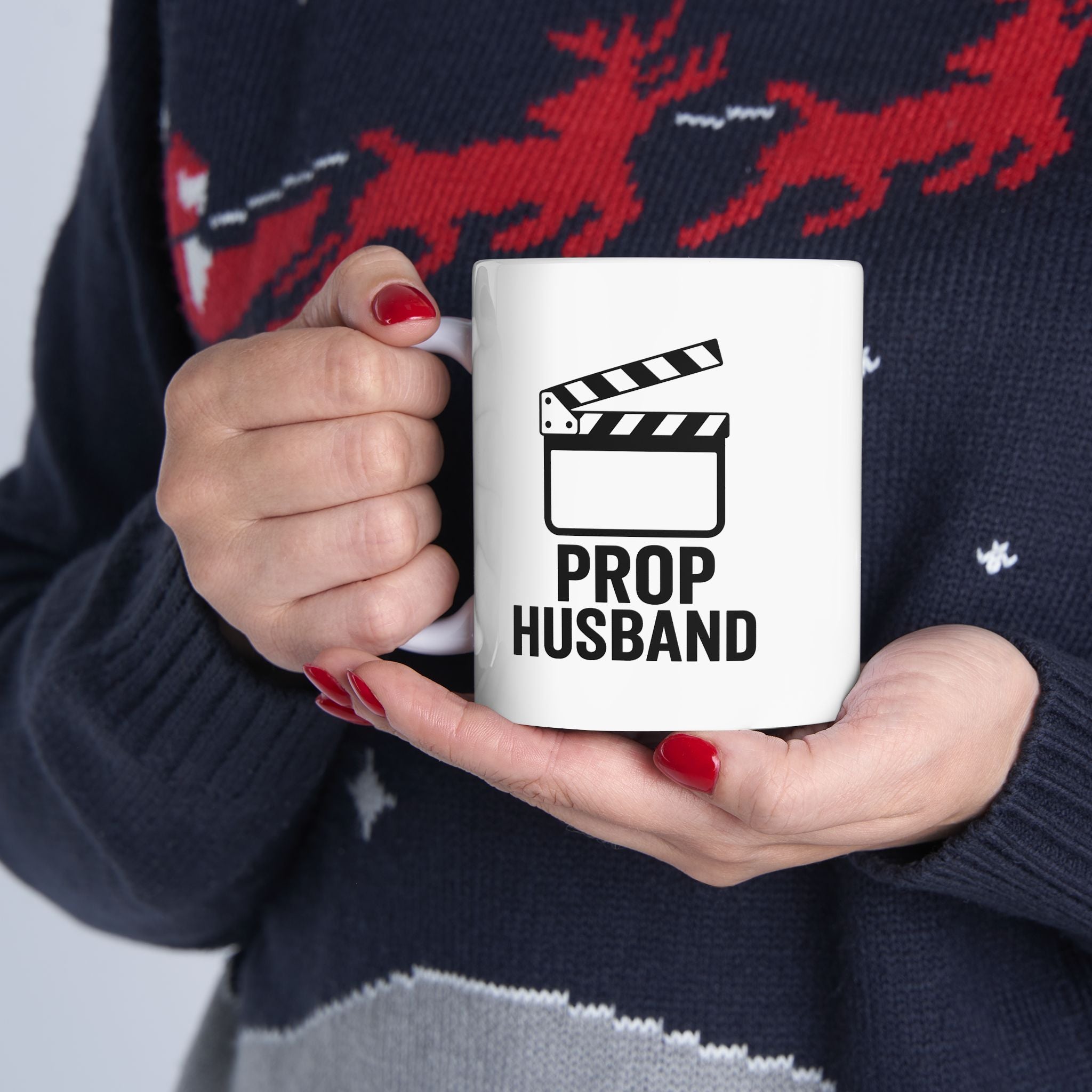 Funny PROP HUSBAND Ceramic Mug - Perfect Gift for Him, Coffee Cup, Humorous Present, Personalized Mug, Relationship Gift