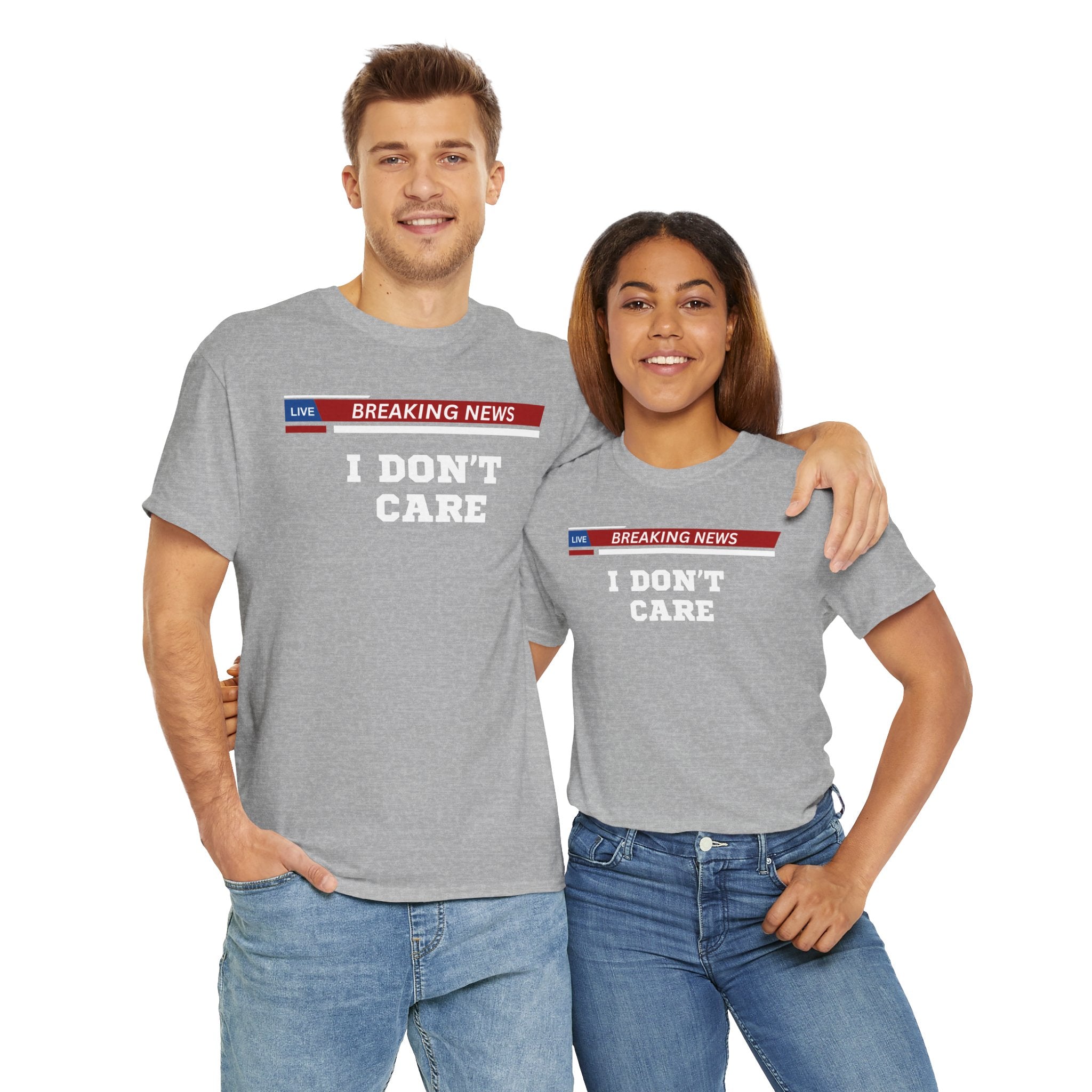 Breaking News Unisex Heavy Cotton Tee - Casual Wear, Gift for News Lovers, Birthday Shirt, Trendy Graphic Tee, Everyday Comfort