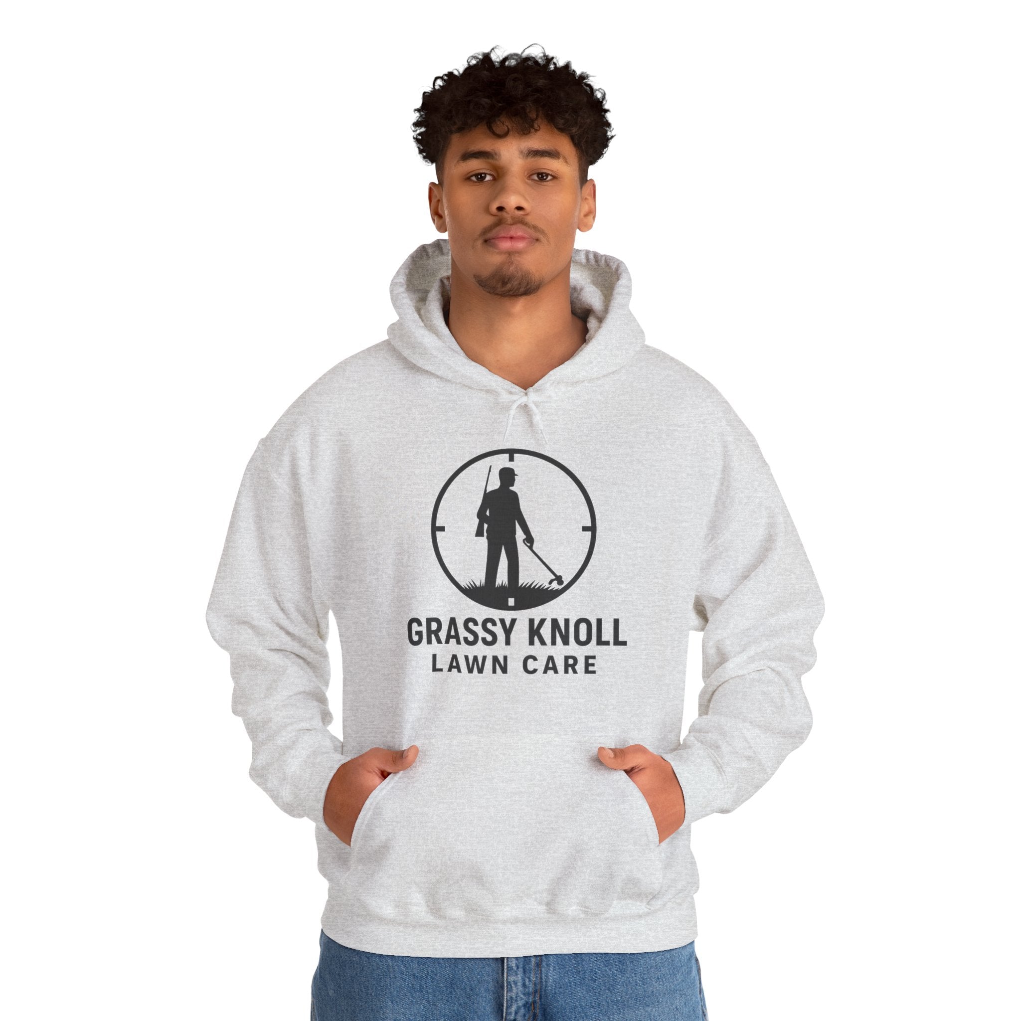 Grassy Knoll Lawn Care Hoodie – Logo Workwear Hooded Sweatshirt