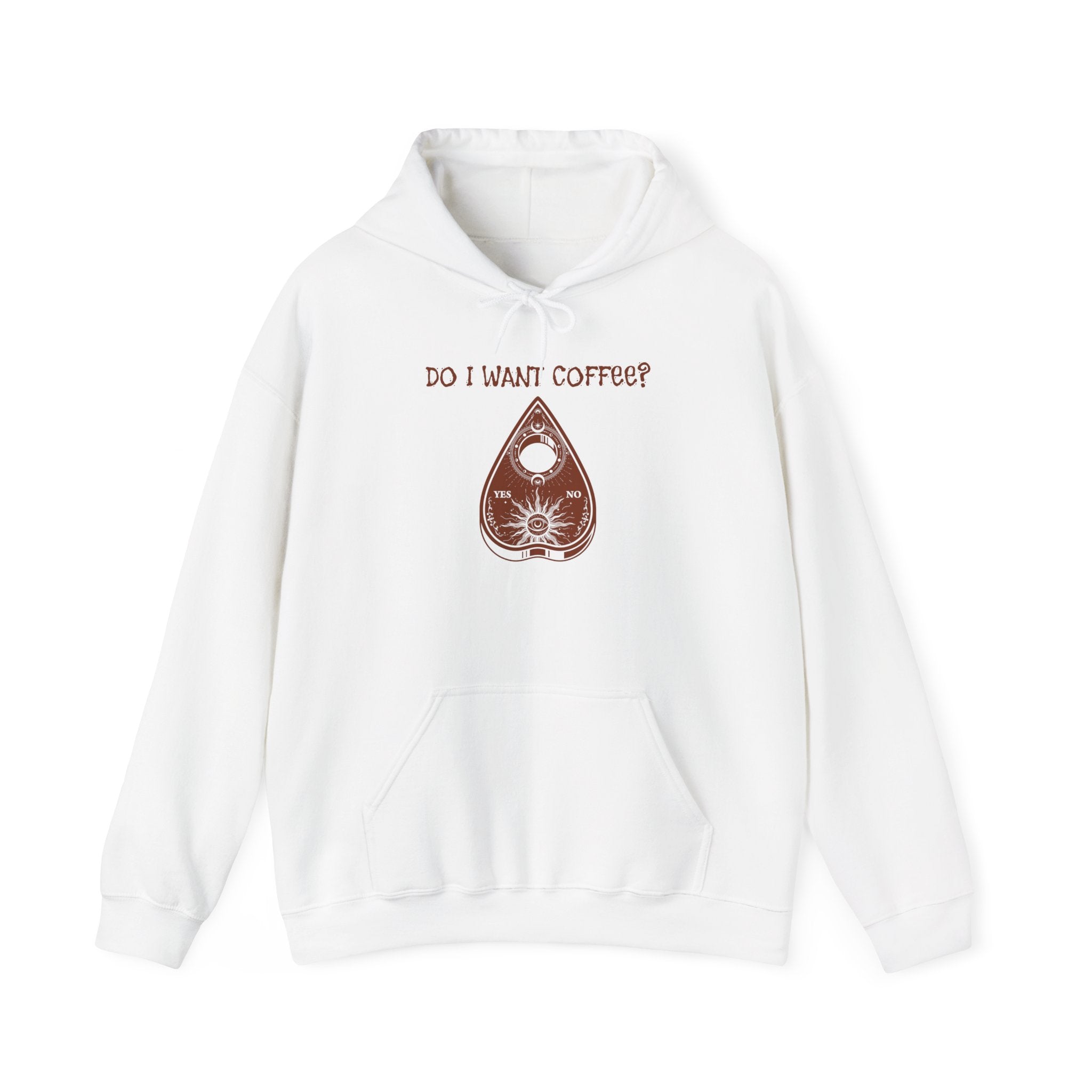 Coffee Lovers Ouija Planchette Hoodie | Cute Graphic Sweatshirt for Relaxed Days, Gifts for Friends, Cozy Apparel, Everyday Wear