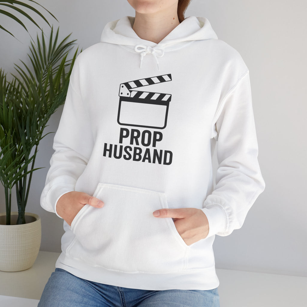 Prop Husband Hoodie — Funny Film Clapper Hooded Sweatshirt for Movie Lovers & Crew
