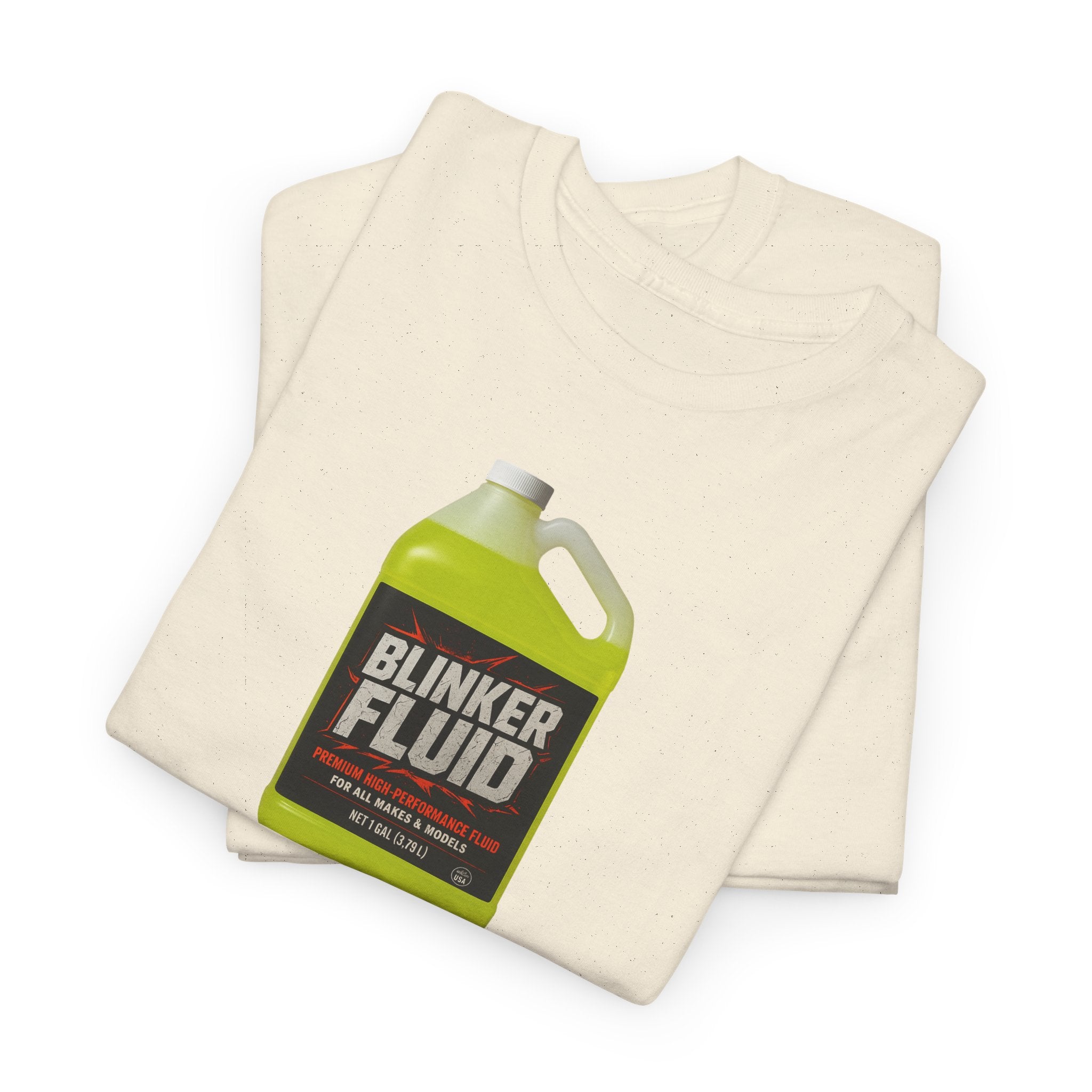 Humorous Blinker Fluid Tee, Funny T-Shirt, Car Lover Gift, Gag Gift, Unisex Heavy Cotton Shirt