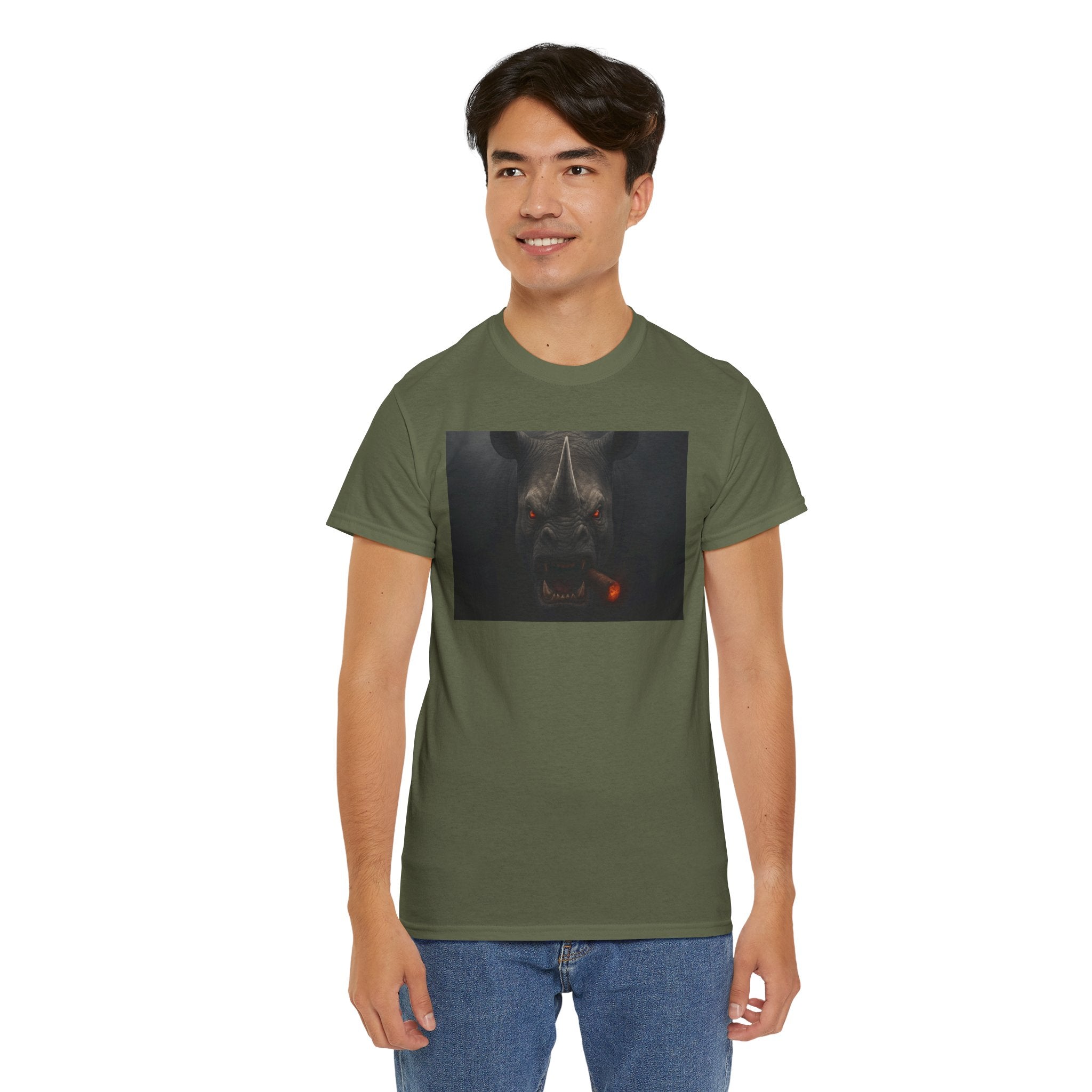Boss Mode Engaged - Rhino Design | Graphic Tee, Cigar Lover, Father's Day Gift, Casual Wear