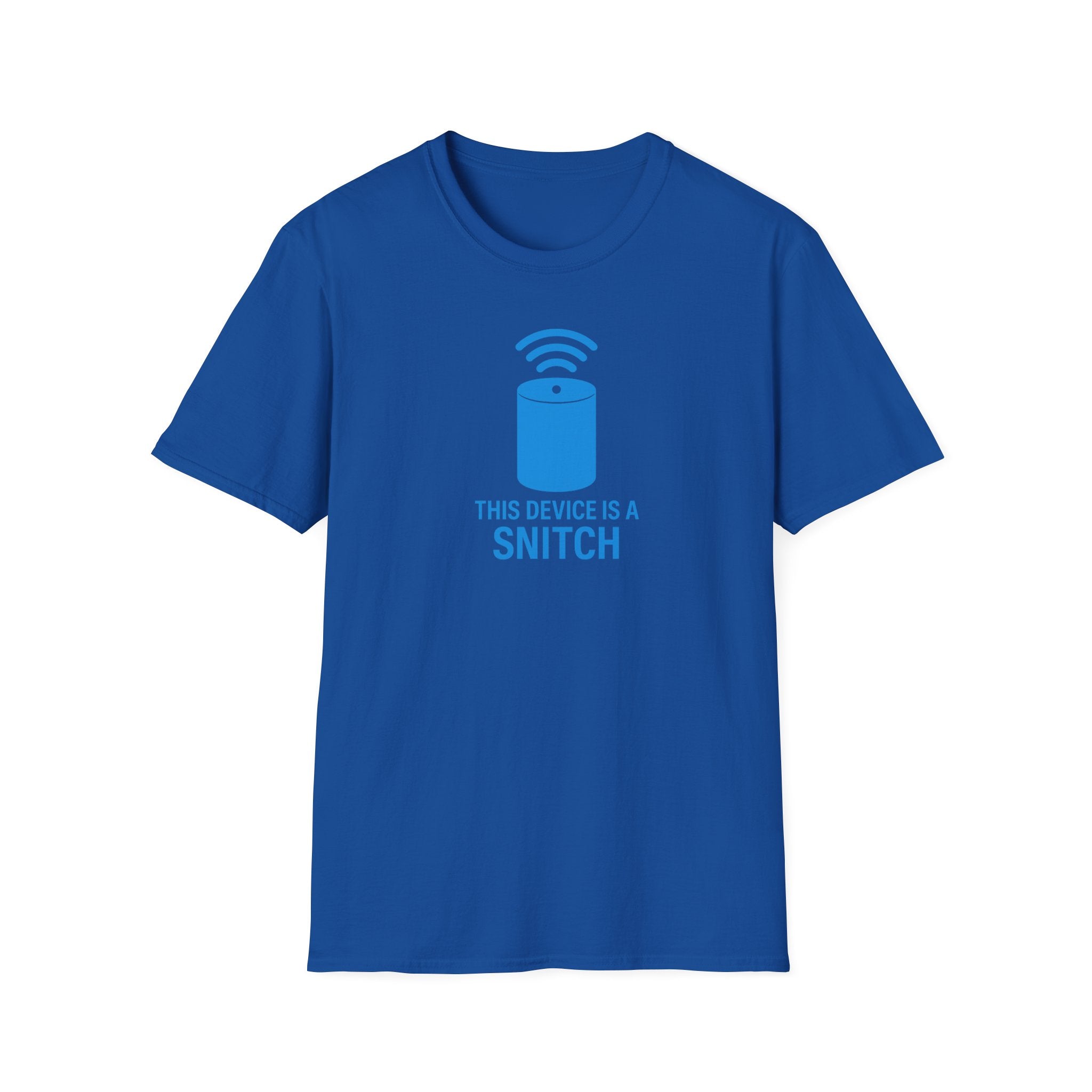 Snitch Device Unisex Softstyle T-Shirt | Funny Tee | Gift for Tech Lovers | Quirky Humor Shirt