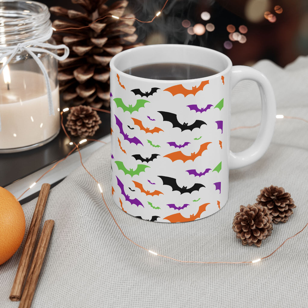 Halloween Bat Ceramic Mug - Perfect for Spooky Season, Coffee Lover Gift, Trick or Treat, Unique Halloween Decor, Witchy Vibes