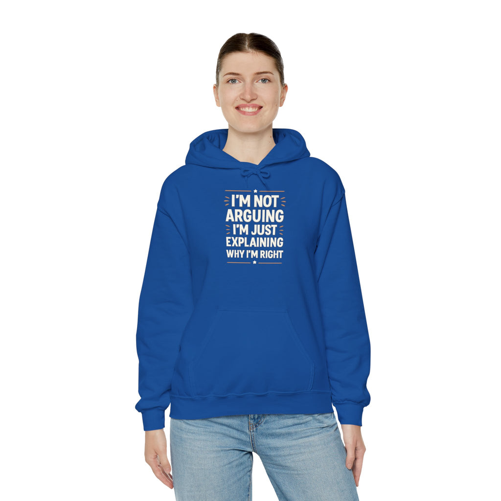 Who IS Right? Humorous Unisex Hooded Sweatshirt - Perfect for Friends, Family Gifts, Casual Wear, Comedy Lovers, Cozy Outfits
