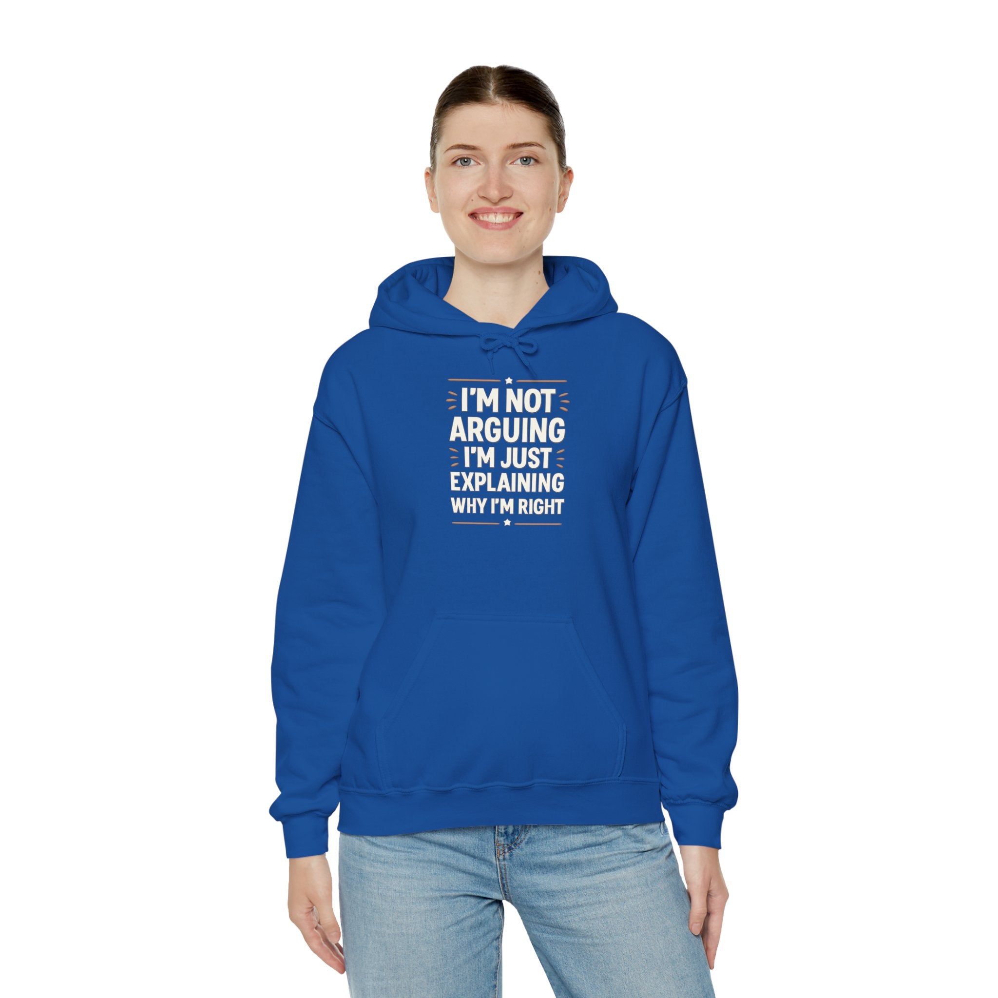 Who IS Right? Humorous Unisex Hooded Sweatshirt - Perfect for Friends, Family Gifts, Casual Wear, Comedy Lovers, Cozy Outfits