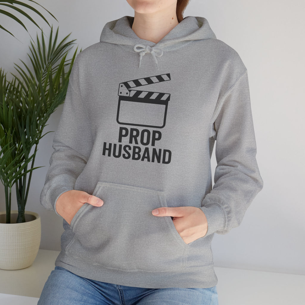 Prop Husband Hoodie — Funny Film Clapper Hooded Sweatshirt for Movie Lovers & Crew