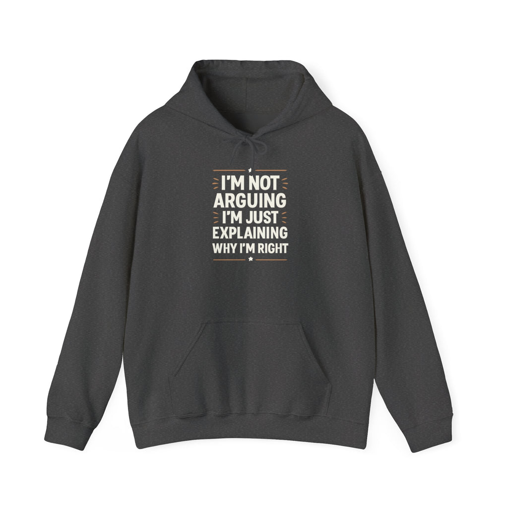Who IS Right? Humorous Unisex Hooded Sweatshirt - Perfect for Friends, Family Gifts, Casual Wear, Comedy Lovers, Cozy Outfits