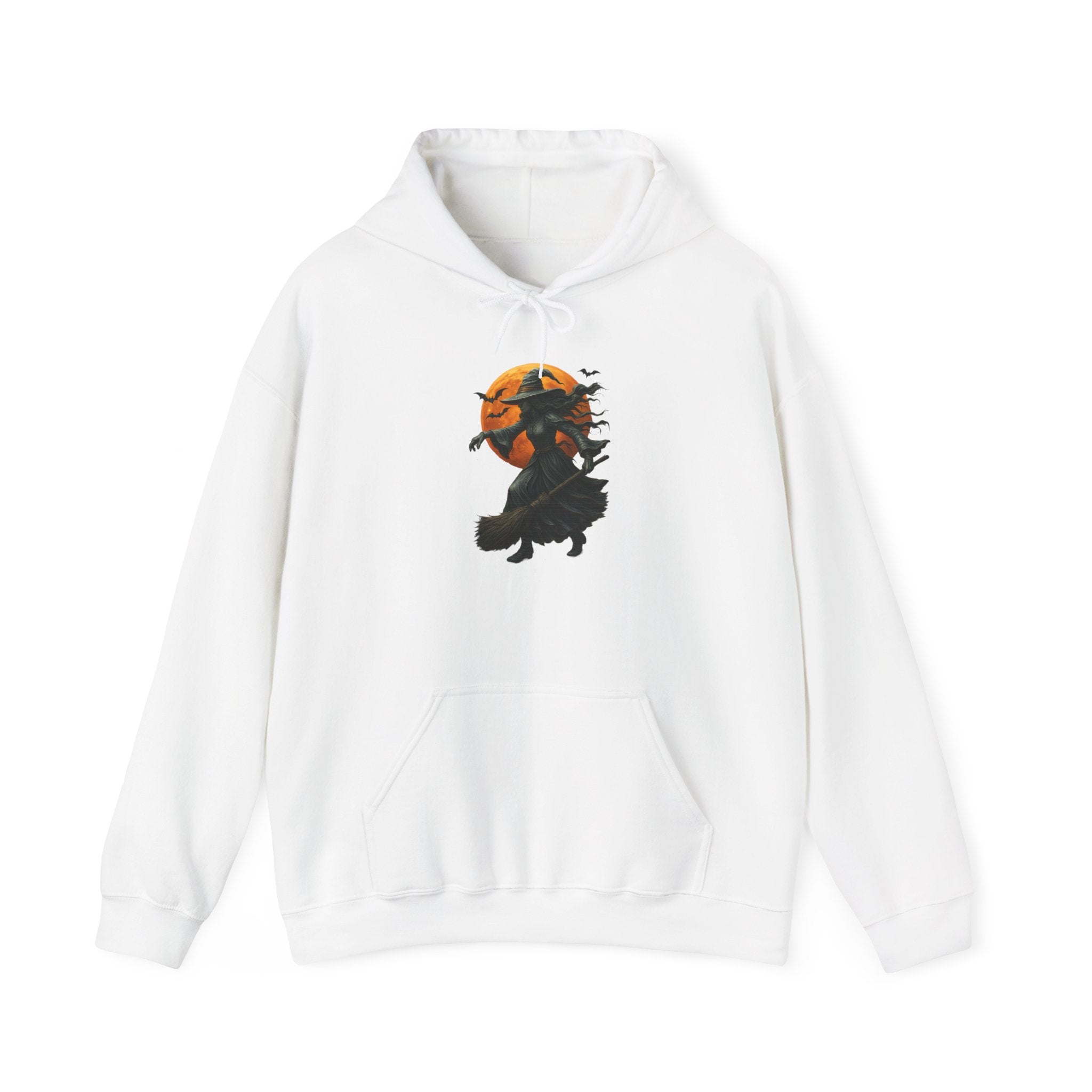 Halloween-Inspired Witch Hoodie, Cozy Fall Sweatshirt, Unisex Autumn Apparel, Spooky Season Gift, Perfect for October Celebrations