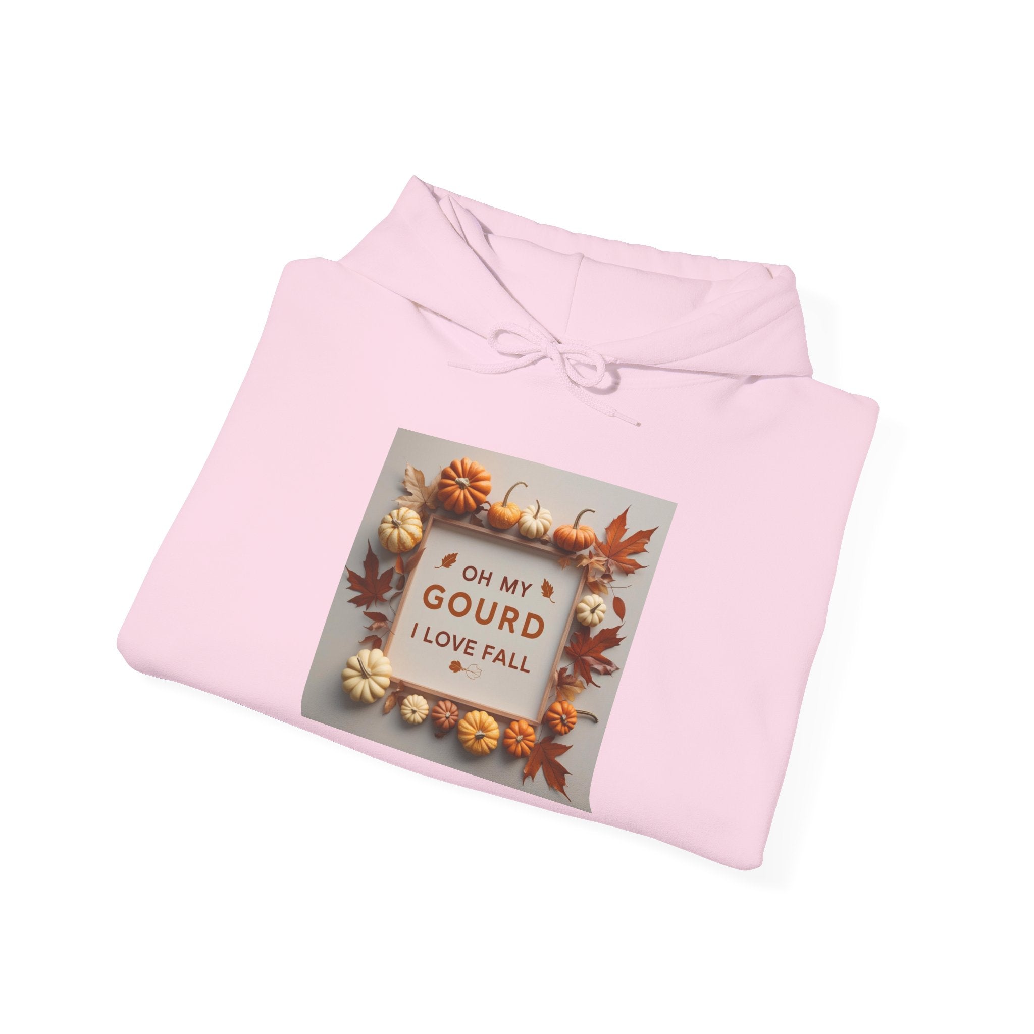 Oh my Gourd, Autumn Vibes Hooded Sweatshirt - Fall Gourd Love Sweatshirt, Cozy Pumpkin Hoodie, Thanksgiving Gift, Seasonal Fashion