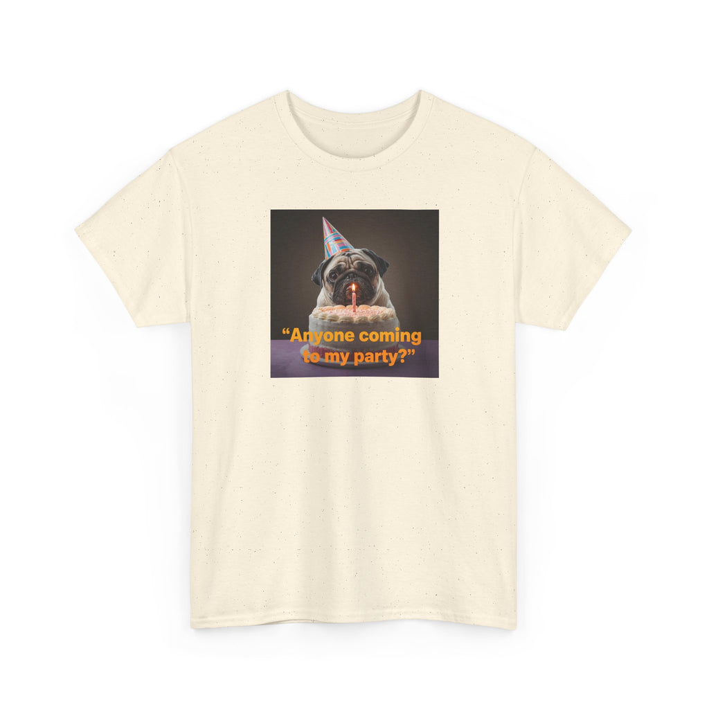 Unisex Birthday Party T-shirt– Fun Cotton T-Shirt for Pet Lovers, Birthday Gift, Casual Wear, Party Attire, Dog Lovers Tee