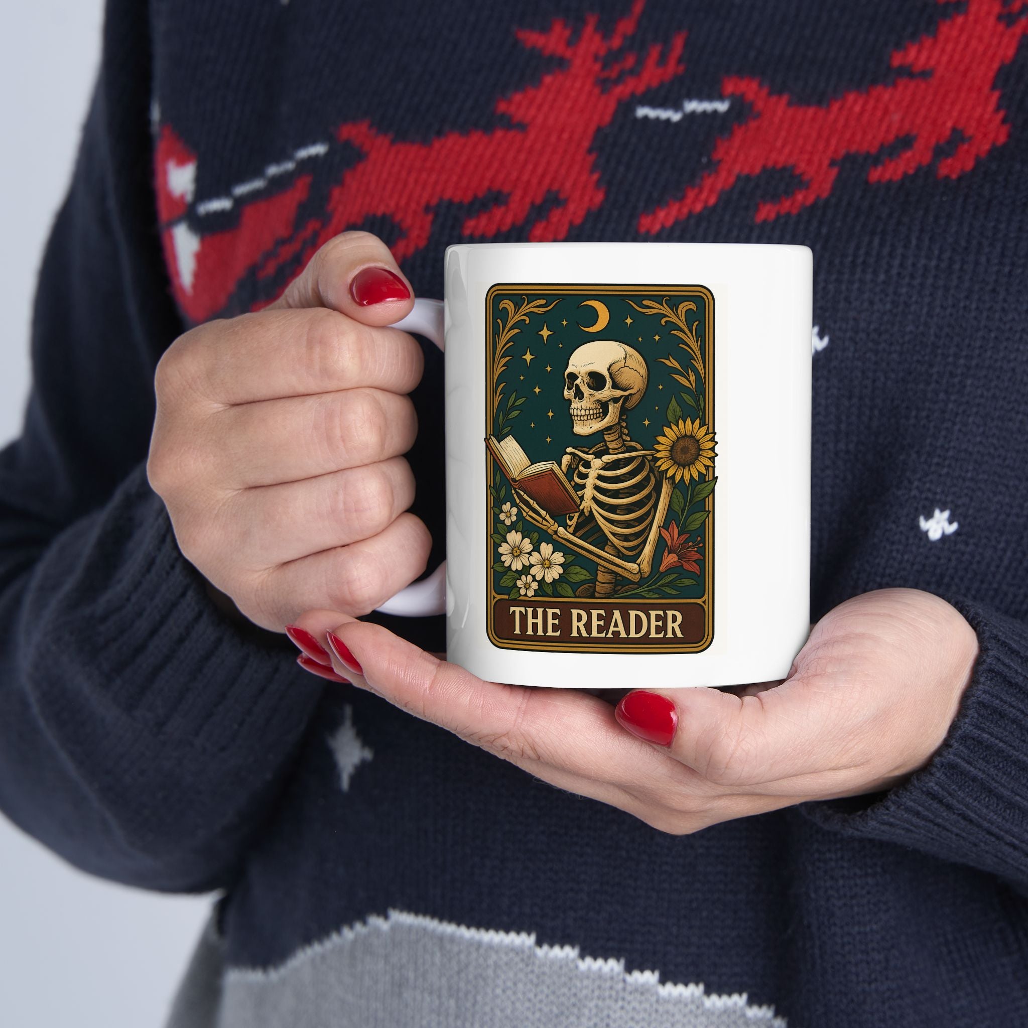 Tarot Vintage Ceramic Mug | Coffee Cup | Gift for Coffe Lovers | Tea Lovers | Home Decor | Mother's Day | Christmas | Birthday's