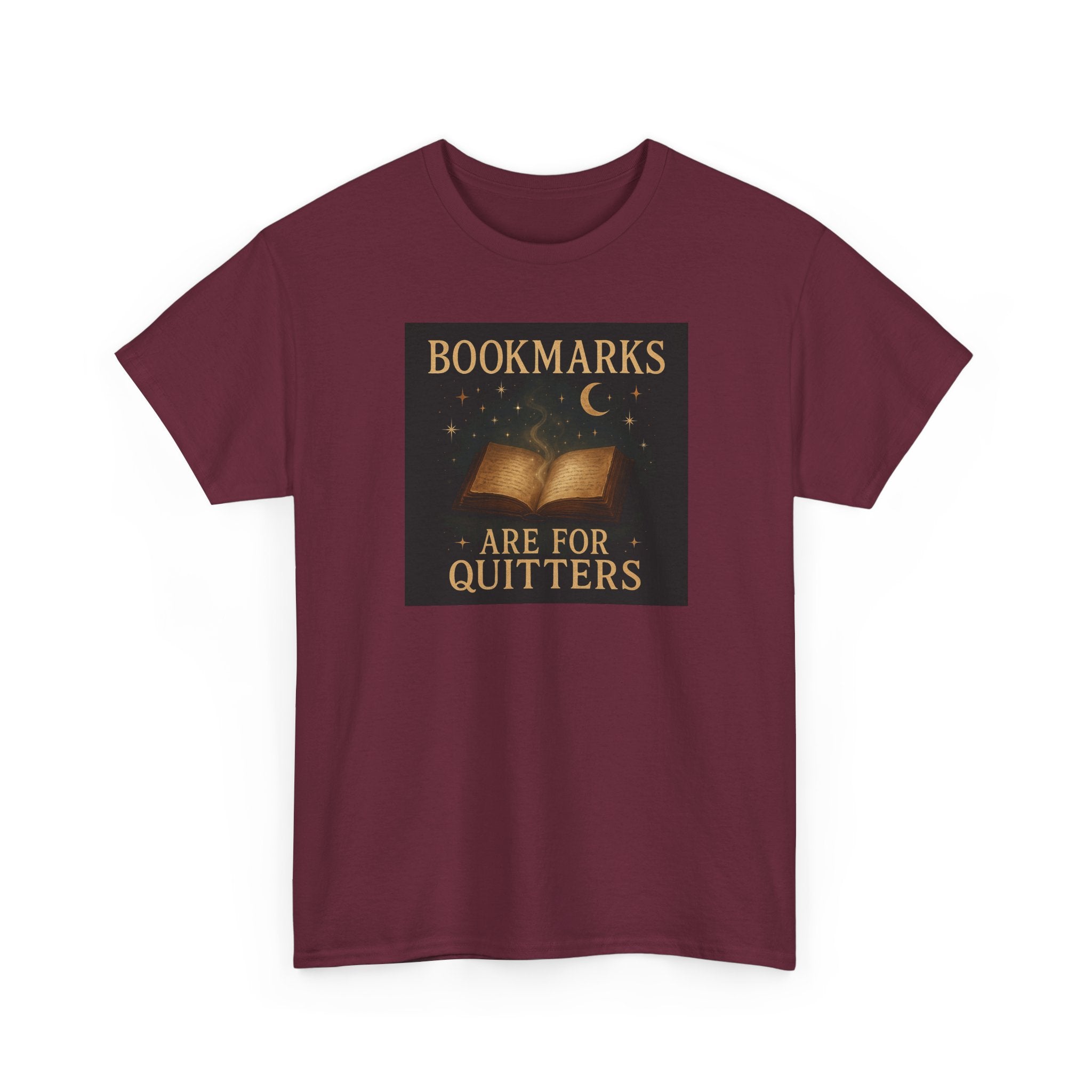 Bookmarks are for Quitters Unisex Cotton Tee, Funny Gift, Reading Shirt, Literary Quote Apparel, Bookworm Fashion, Cute Book Shirt