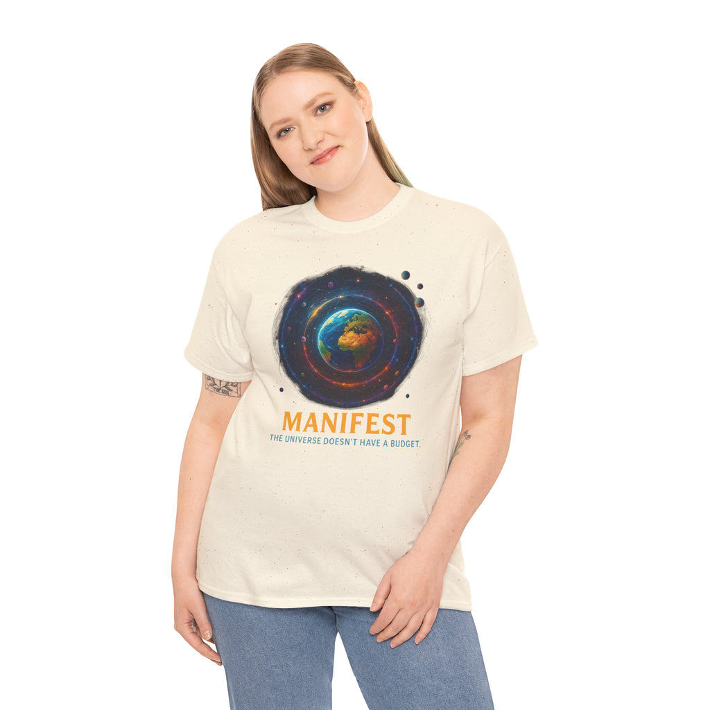 Manifest Unisex Heavy Cotton Tee | Cosmic Vibe Tee | Inspirational Shirt | Gift for Dreamers | Motivational Apparel | Universe Graphic [...]
