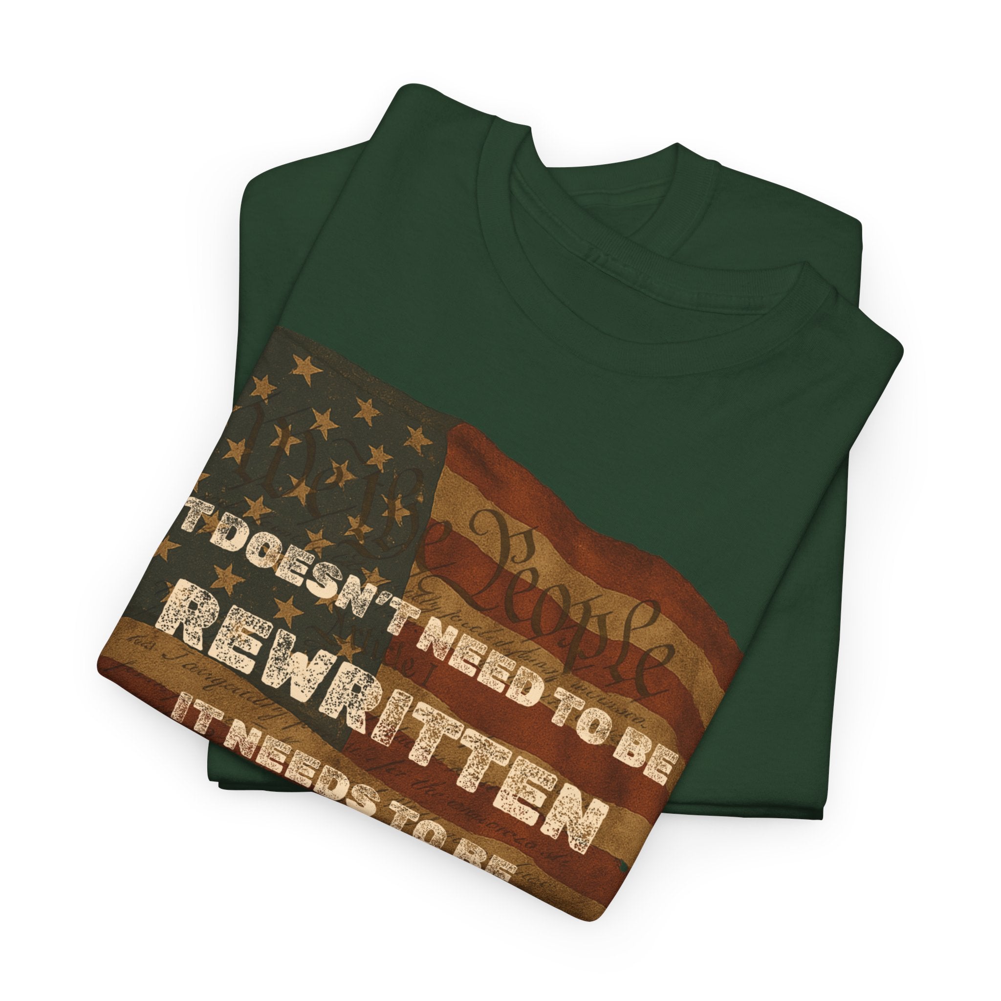 Patriotic Unisex Cotton Tee | Inspirational T-Shirt for Everyday Wear, Gifts, and Celebrations