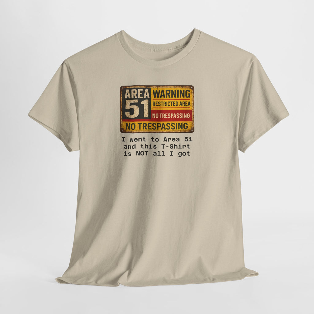 Area 51 No Trespassing T-Shirt, Unisex, Alien Lovers Shirt, Fun Gift for UFO Enthusiasts, Quirky Casual Wear