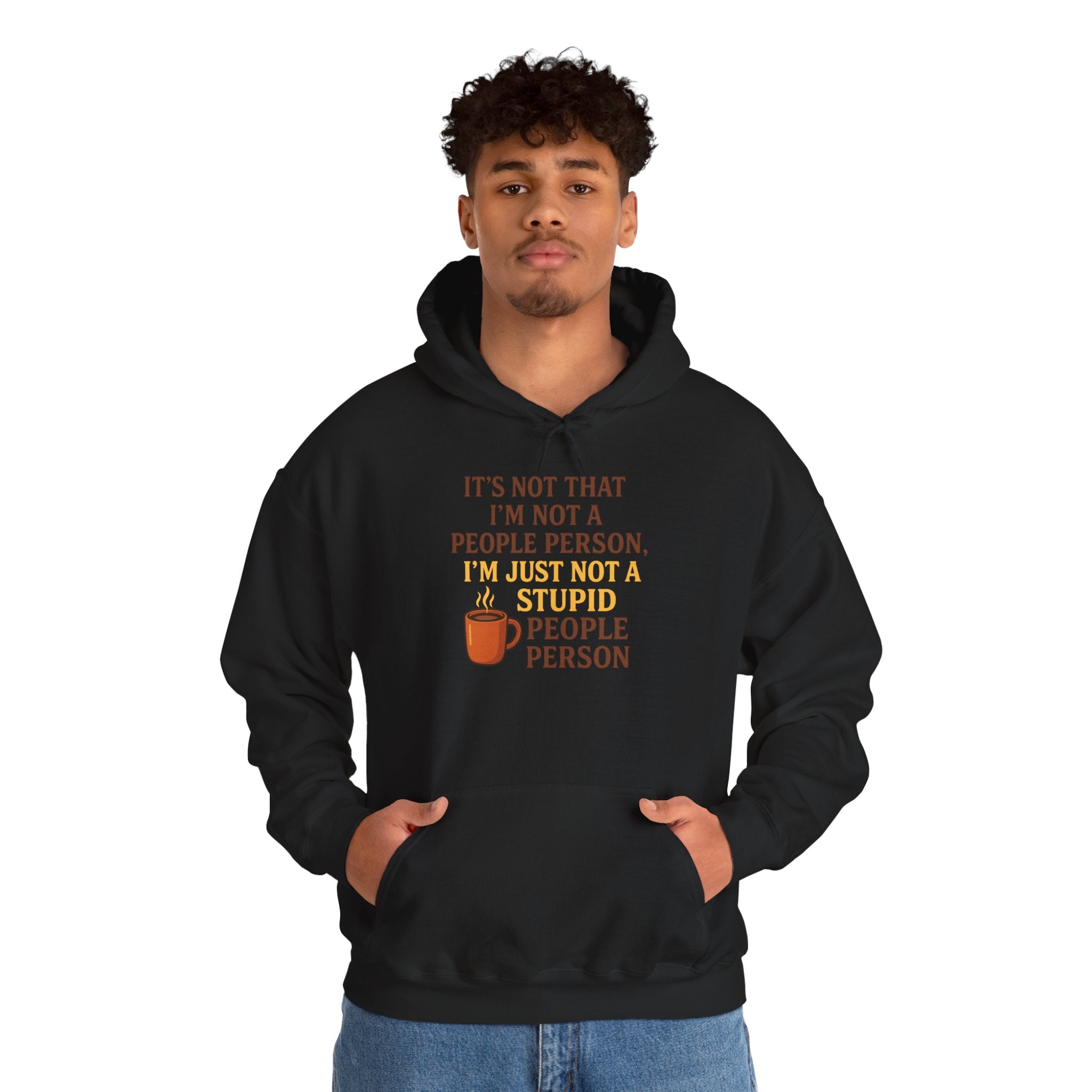Funny People Person Sweatshirt, Unisex Hoodie, Cozy Gift for Introverts, Casual Wear, Perfect for Friends or Family, Great for Birthdays