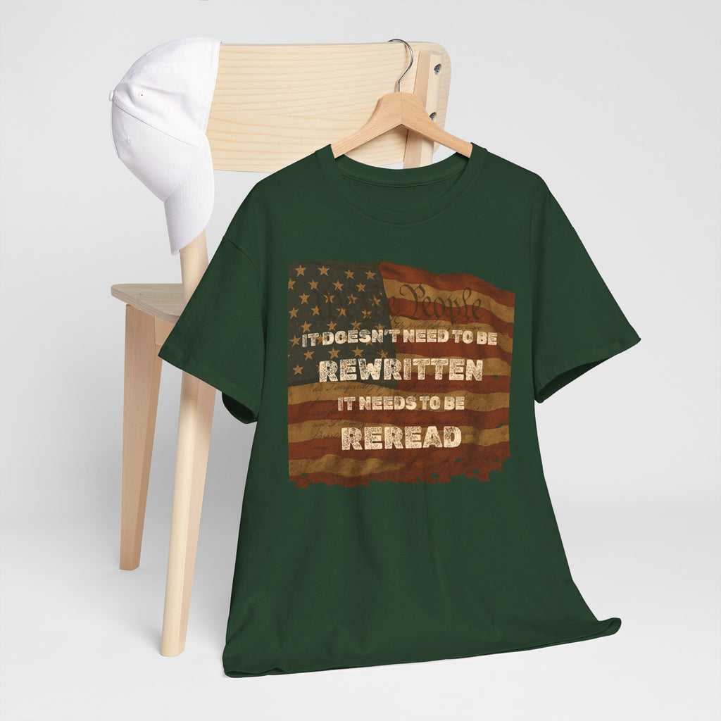 Patriotic Unisex Cotton Tee | Inspirational T-Shirt for Everyday Wear, Gifts, and Celebrations