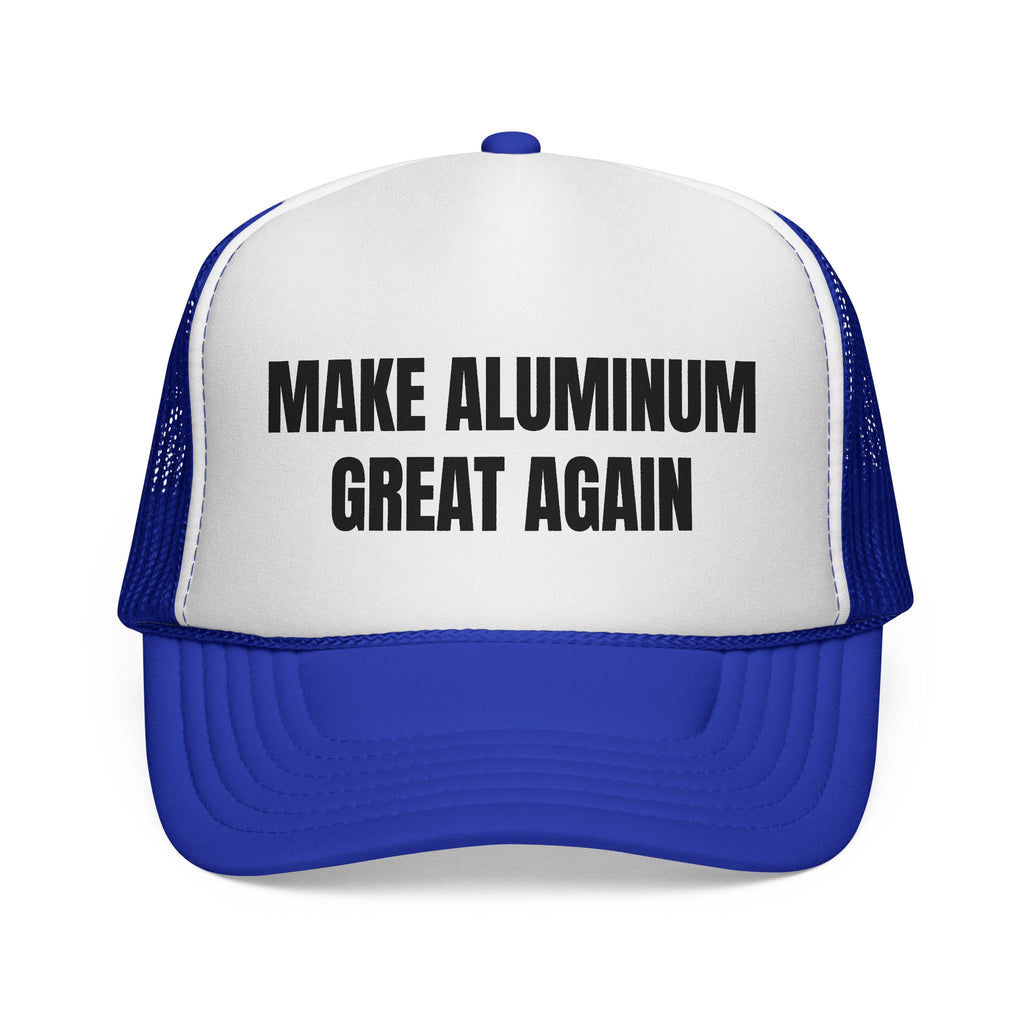 Make Aluminum Great Again Trucker Hat — Retro Patriotic Workwear Cap