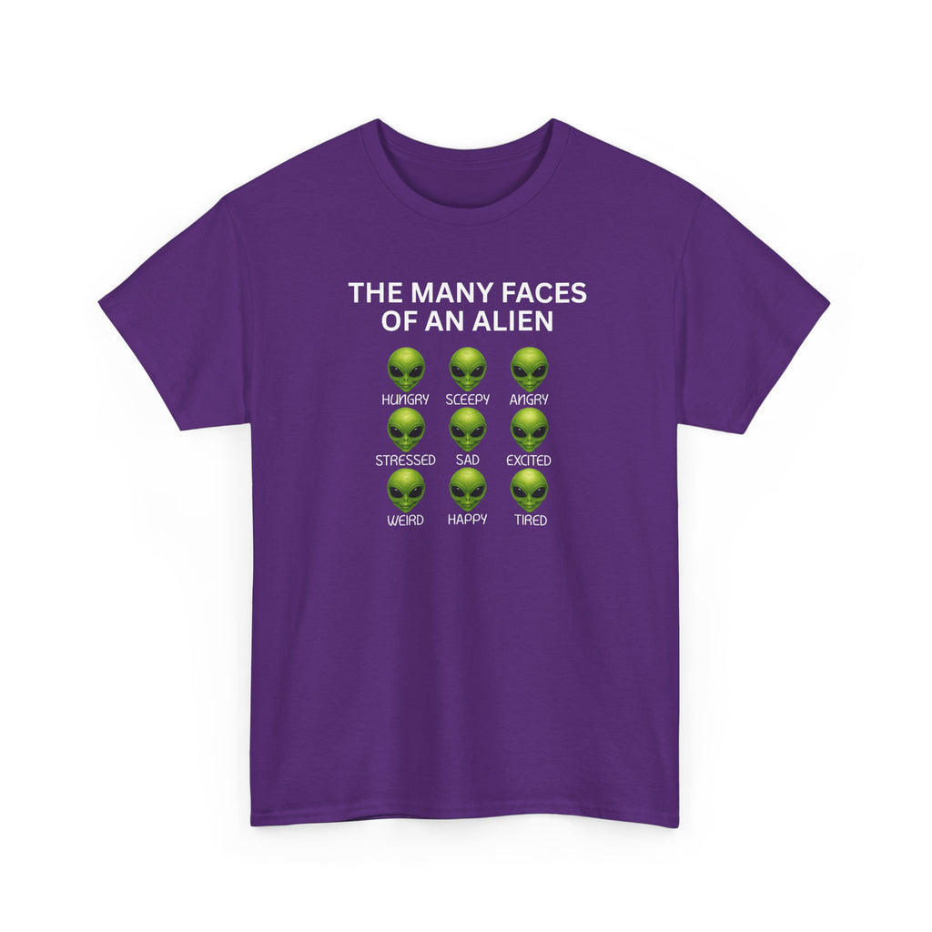 Unisex Alien Emotions Tee, Funny Graphic T-Shirt, Humor Gift for Nerds, Sci-Fi Apparel, Casual Wear for Fans